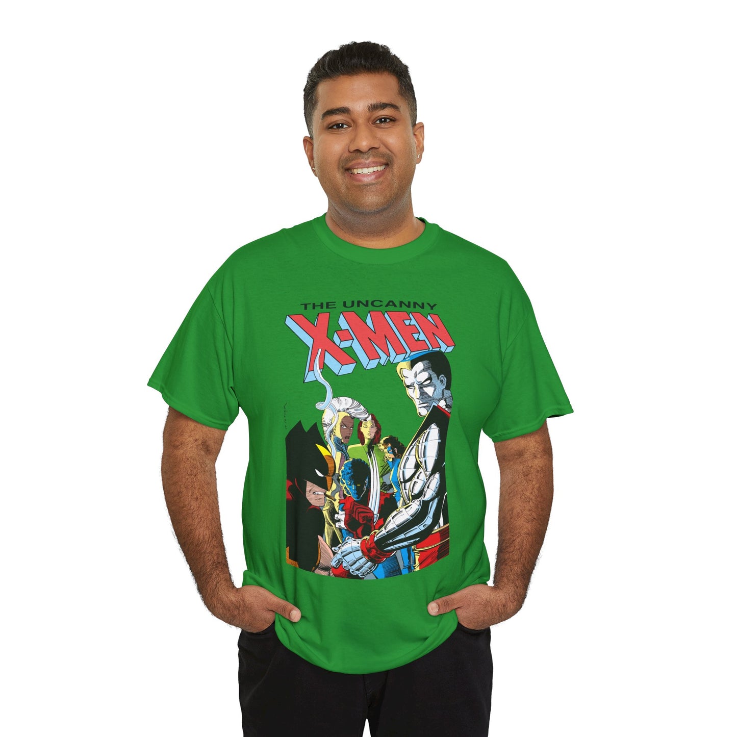 Uncanny X-Men T-Shirt - John Romita Jr Art - Storm, Wolverine, Rogue, Nightcrawler, Colossus, Shadowcat - Mutant Massacre - Marvel Comics