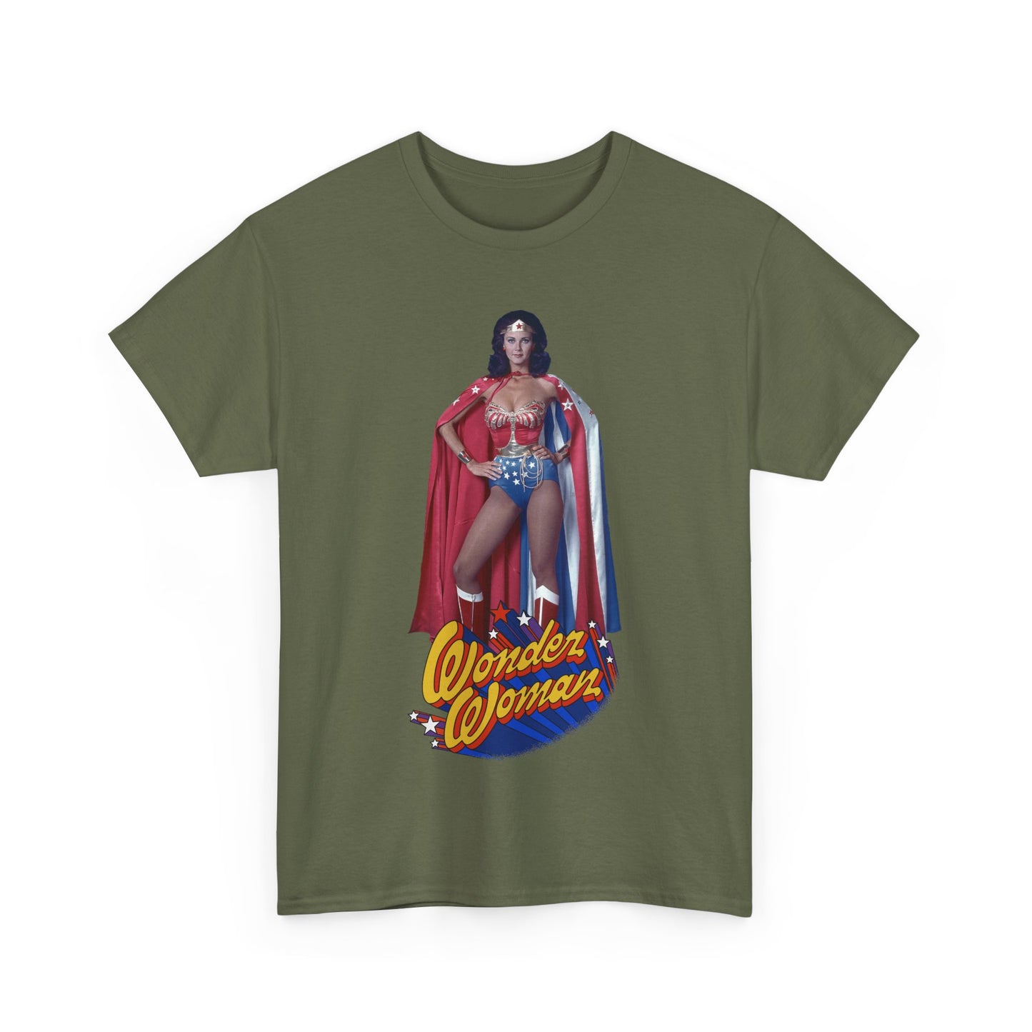 Wonder Woman T-Shirt - Lynda Carter - DC Comics - 1970s CBS TV Show - Amazons from Paradise Island