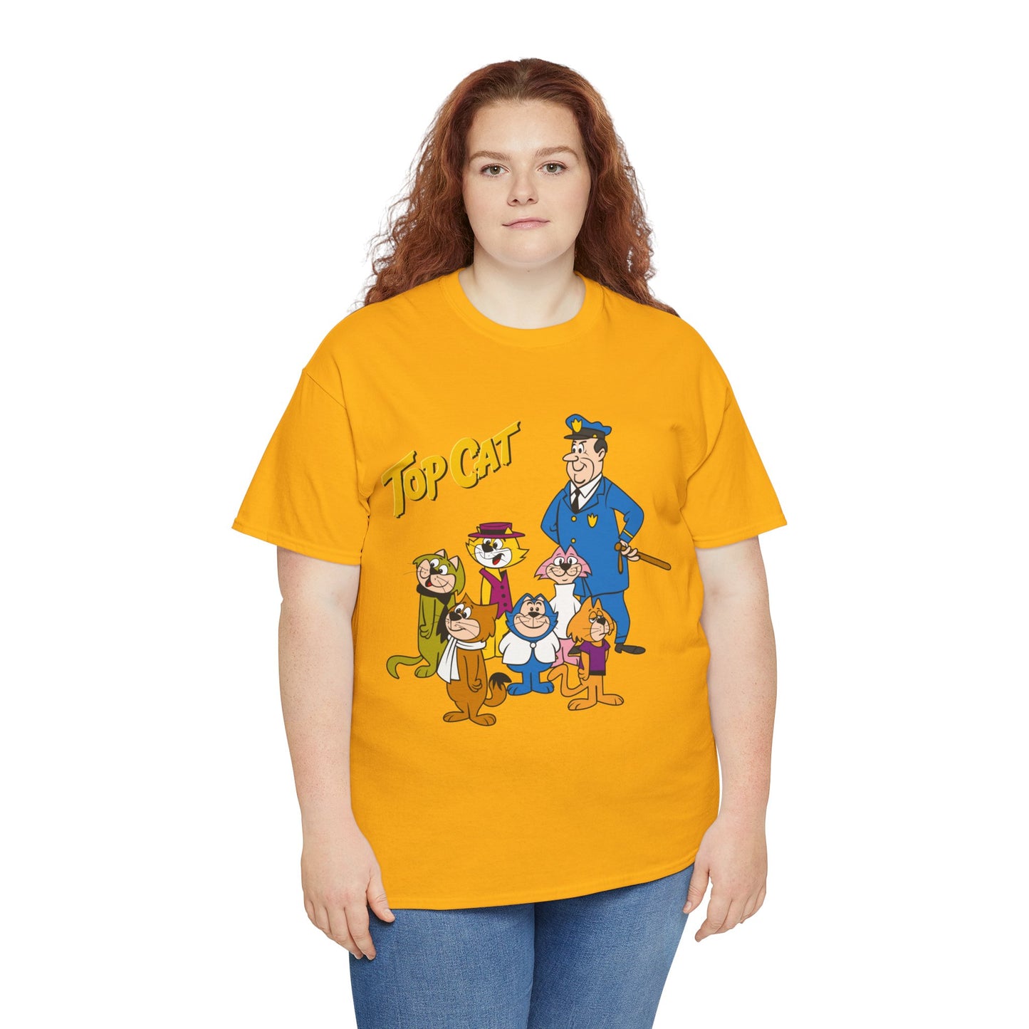 Top Cat & His Gang T-Shirt - Popular Hanna-Barbera 1960s TV Cartoon - Brain, Spook, Benny the Ball