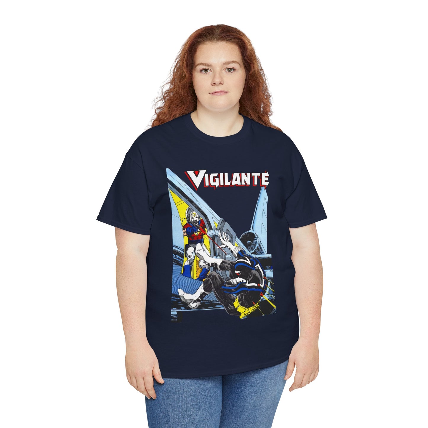 Vigilante Vs Peacemaker T-Shirt - Mike Grell Art - Adrian Chase - DC Comics