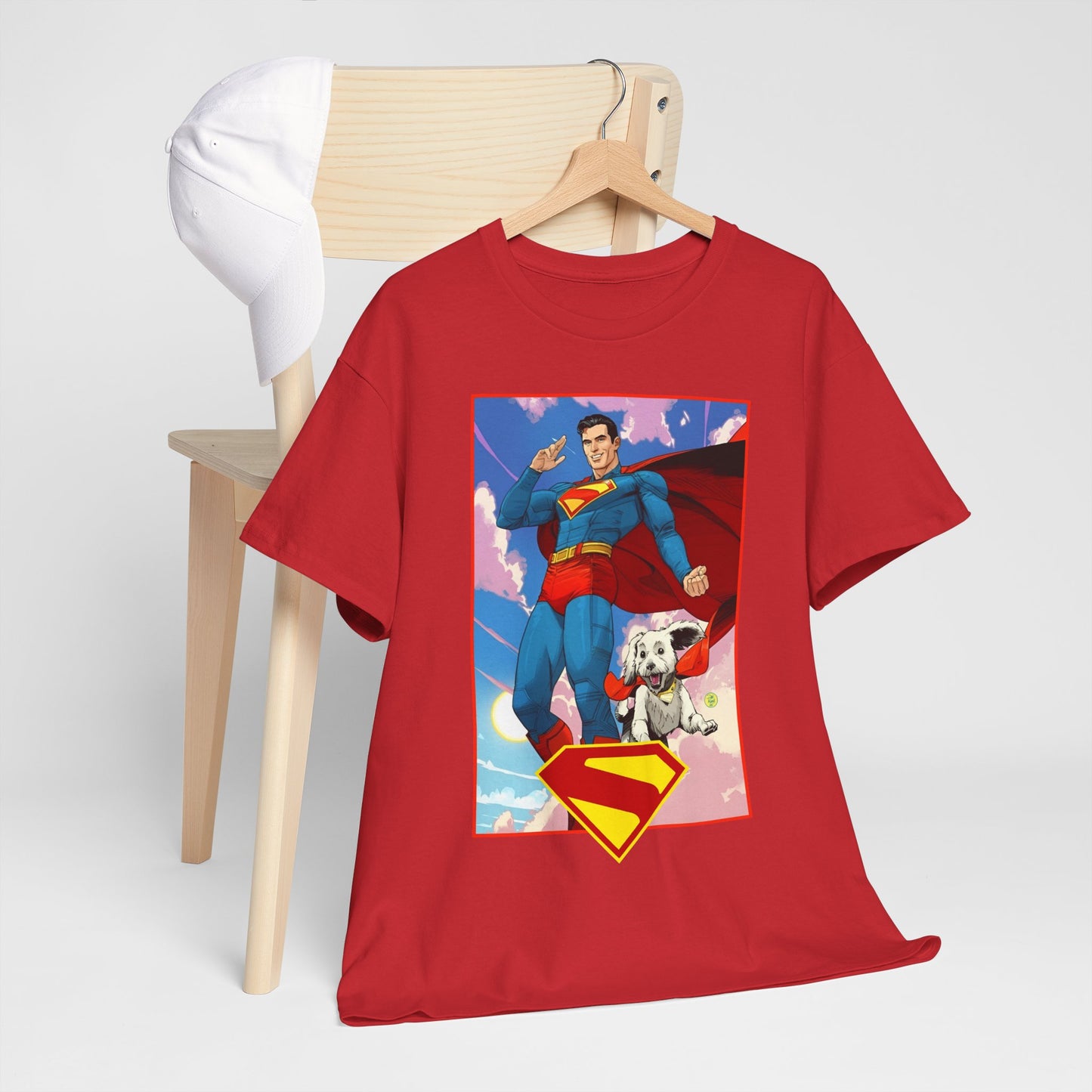 Superman & Krypto T-Shirt - DC Comics - New James Gunn Movie 2025 - Dan Mora Art - Man of Steel