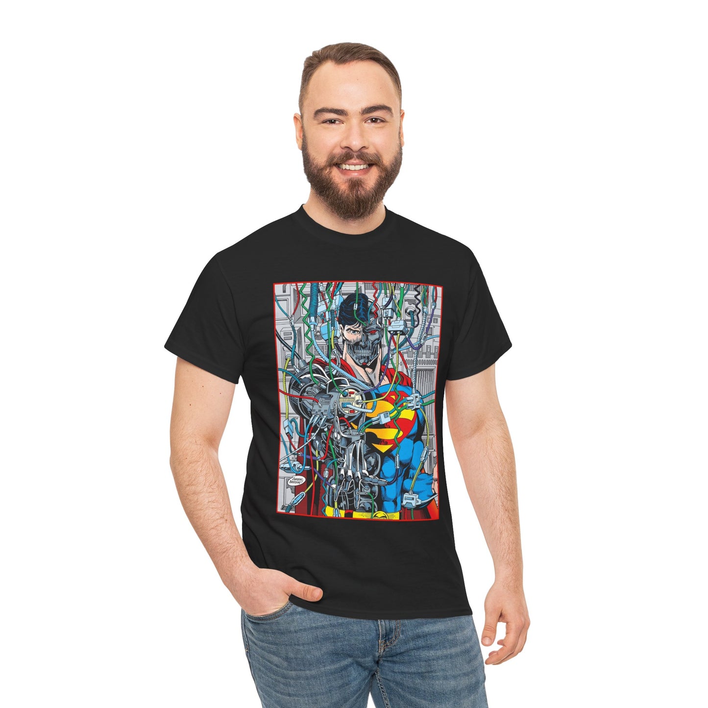 Cyborg Superman T-Shirt - DC Comics - Dan Jurgens Art - Reign of the Supermen - Popular 90s Story