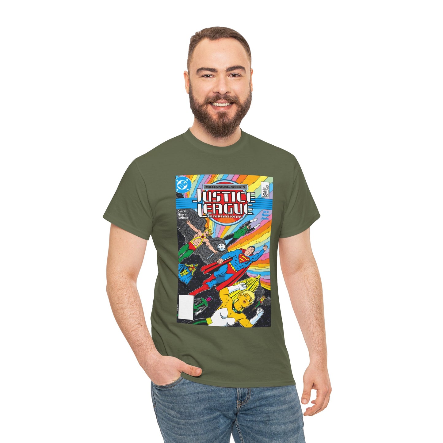 Justice League International T-Shirt - Kevin Maguire Art - DC Comics