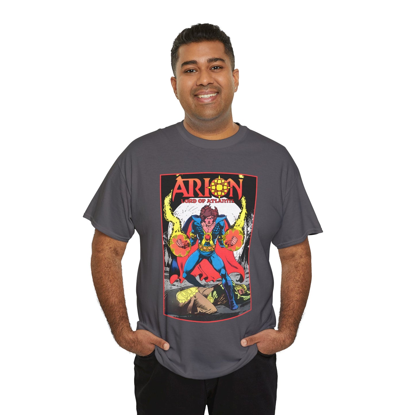 Arion, Lord of Atlantis T-Shirt - Jan Duursema Art - Atlantis Wizard - Lord of Order - Lord High Mage - DC Comics