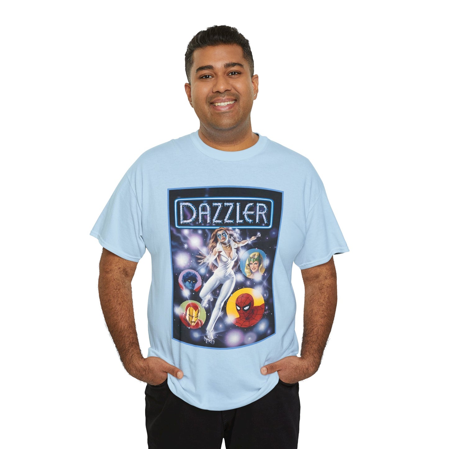 Dazzler T-Shirt - Bob Larkin Art - X-Men Connection - Alison Blaire - Mutant Pop Star - Marvel Comics