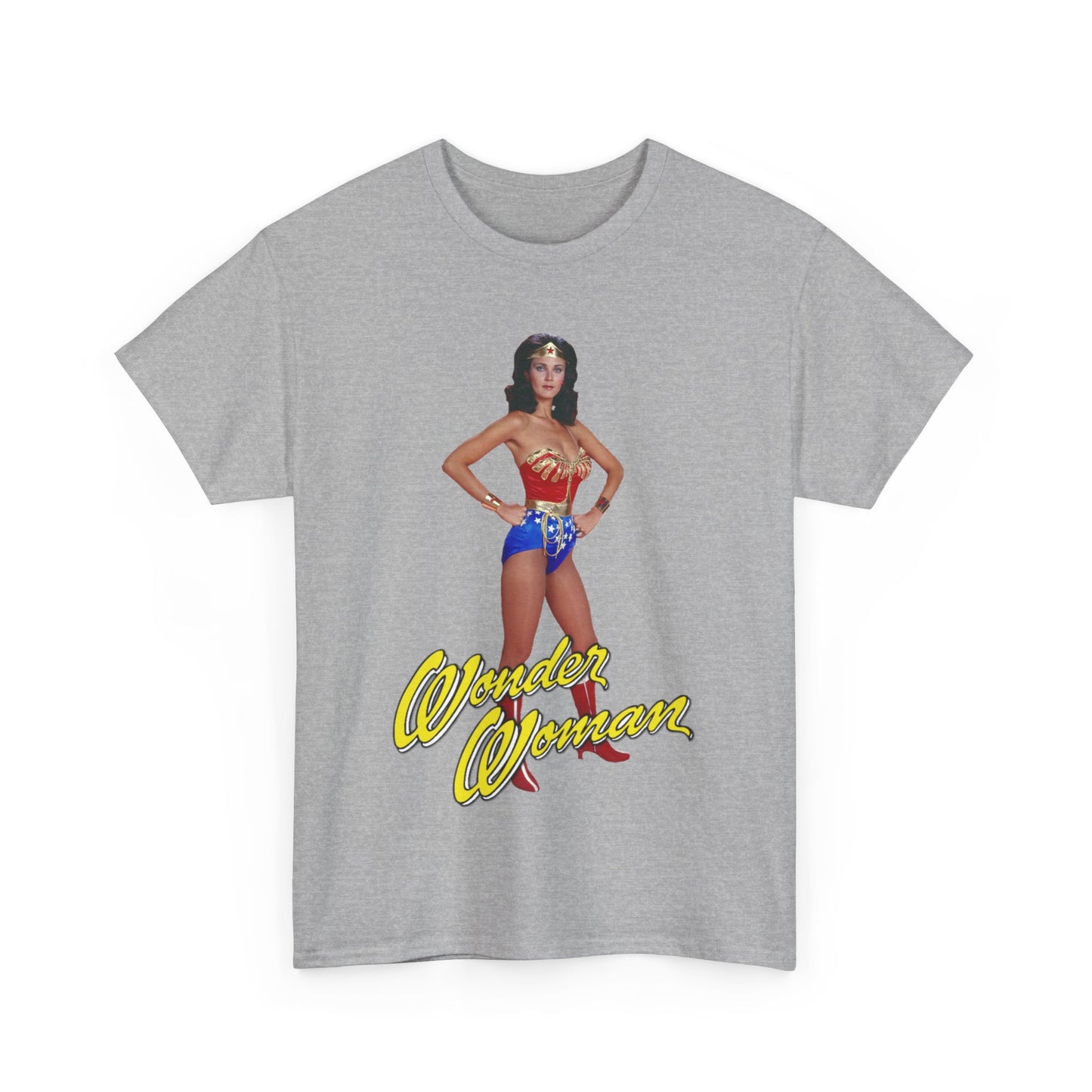 Wonder Woman T-Shirt - Lynda Carter - Popular 1970s CBS TV Show - DC Comics Character - Diana Prince, Paradise Island