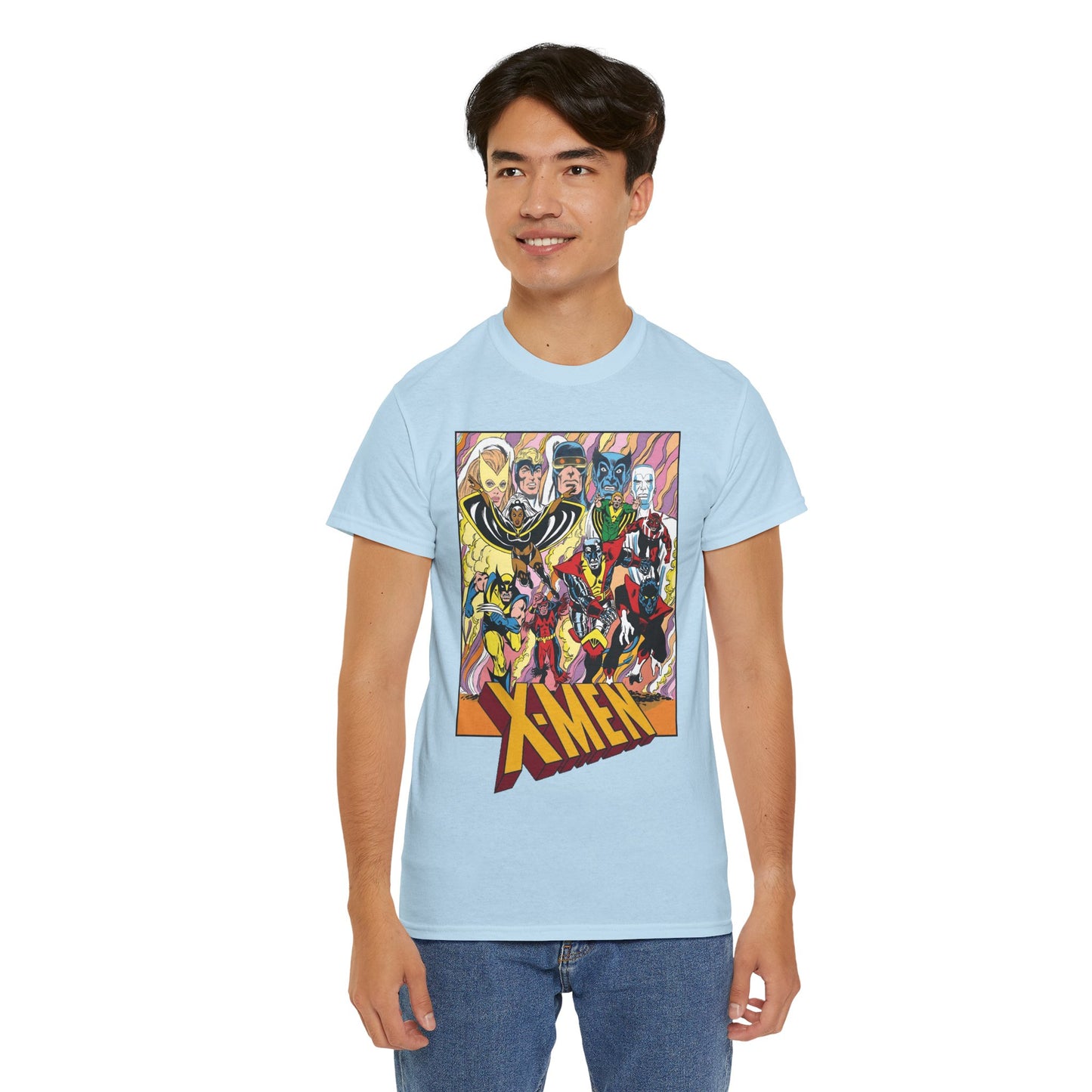 Uncanny X-Men T-Shirt - Dave Cockrum Art - Cyclops, Nightcrawler, Storm, Wolverine, Thunderbird - Marvel Comics