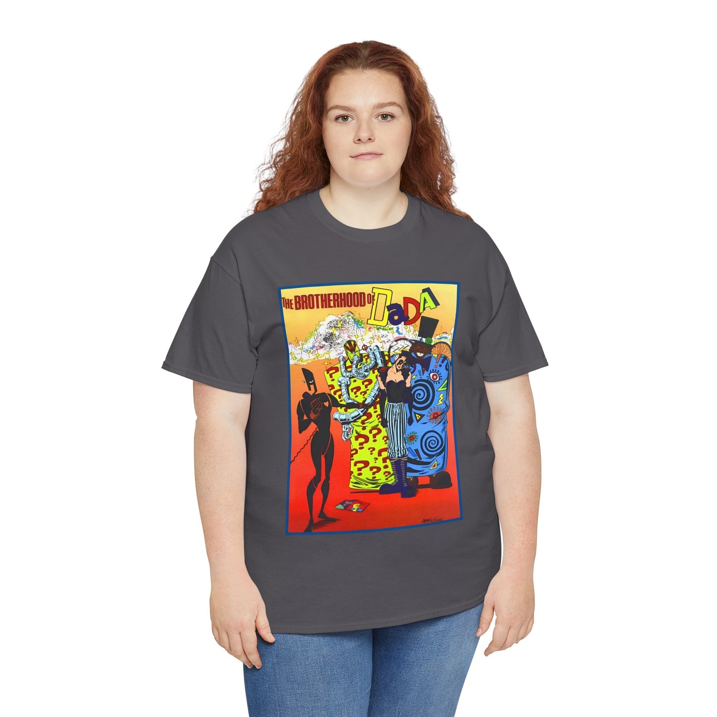 Brotherhood of Dada T-Shirt - Doom Patrol Foes - Mr Nobody, Quiz, Frenzy - DC Comics, Vertigo Comics - Grant Morrison Stories