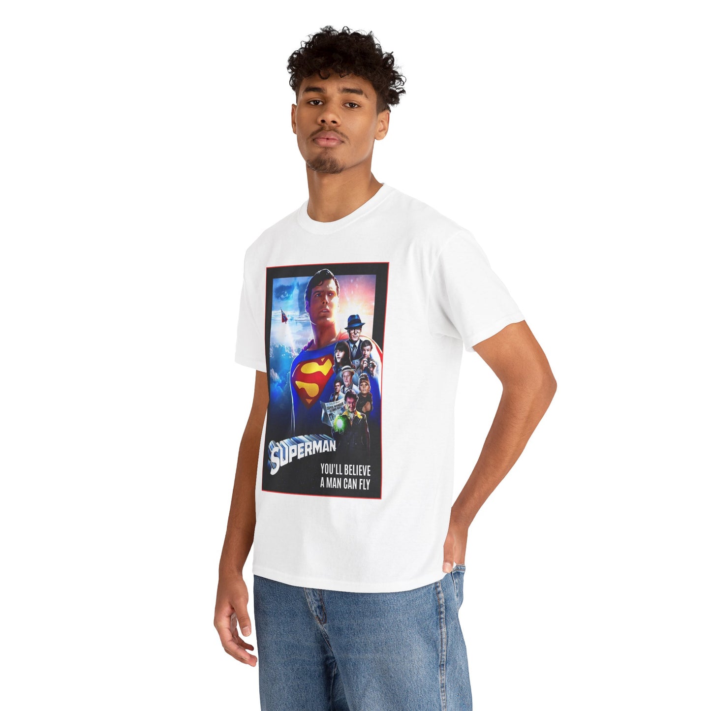 Superman The Movie T-Shirt - Christopher Reeve, Gene Hackman, Margot Kidder - Beloved 1970s Warner Brothers Movie - Krypton, Smallville, Metropolis - DC Comics