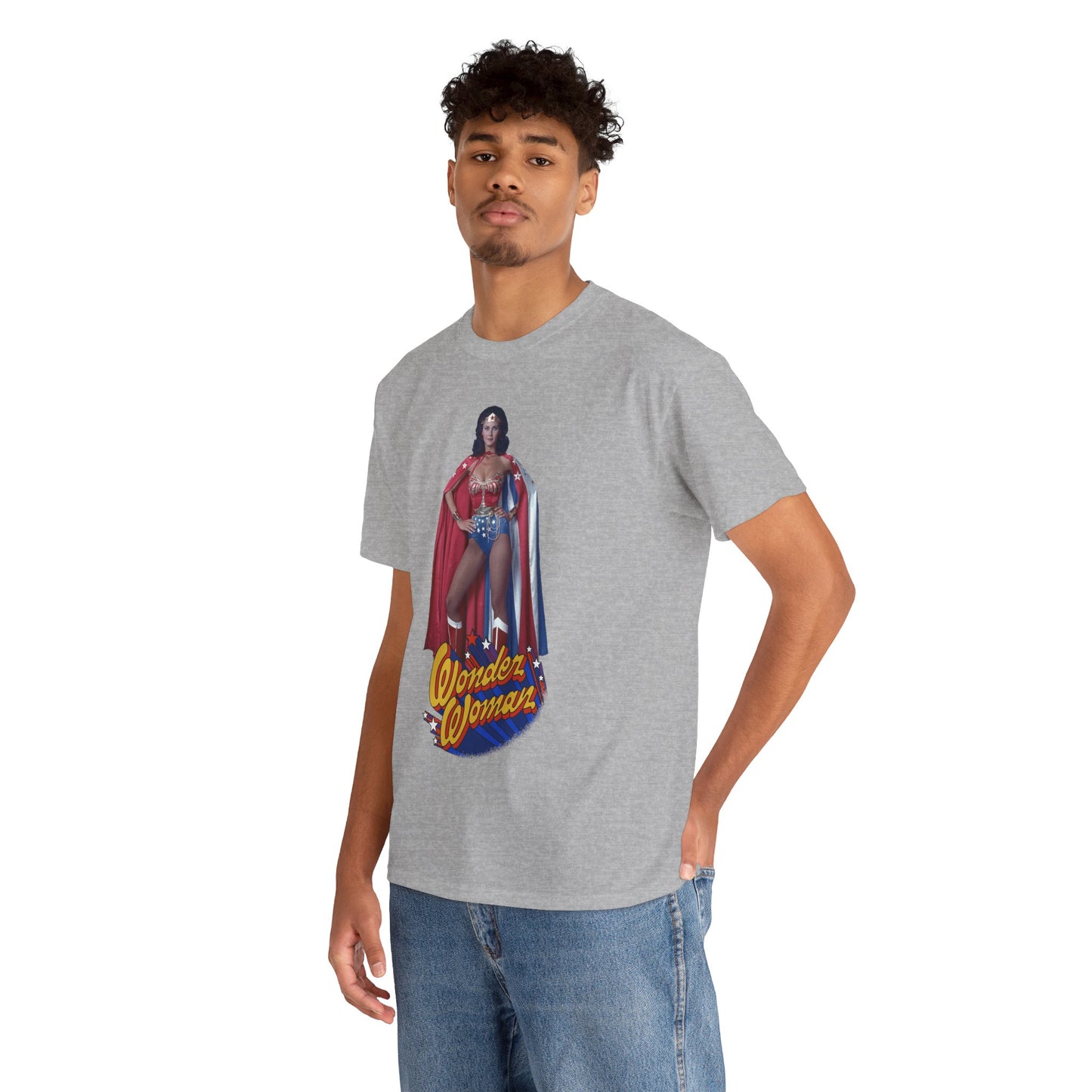 Wonder Woman T-Shirt - Lynda Carter - DC Comics - 1970s CBS TV Show - Amazons from Paradise Island