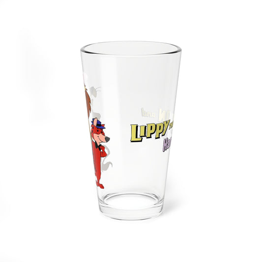 Lippy the Lion & Hardy Har Har Pint Glass, 16oz - Beloved Hanna-Barbera Cartoon 1960s TV - Classic Animation