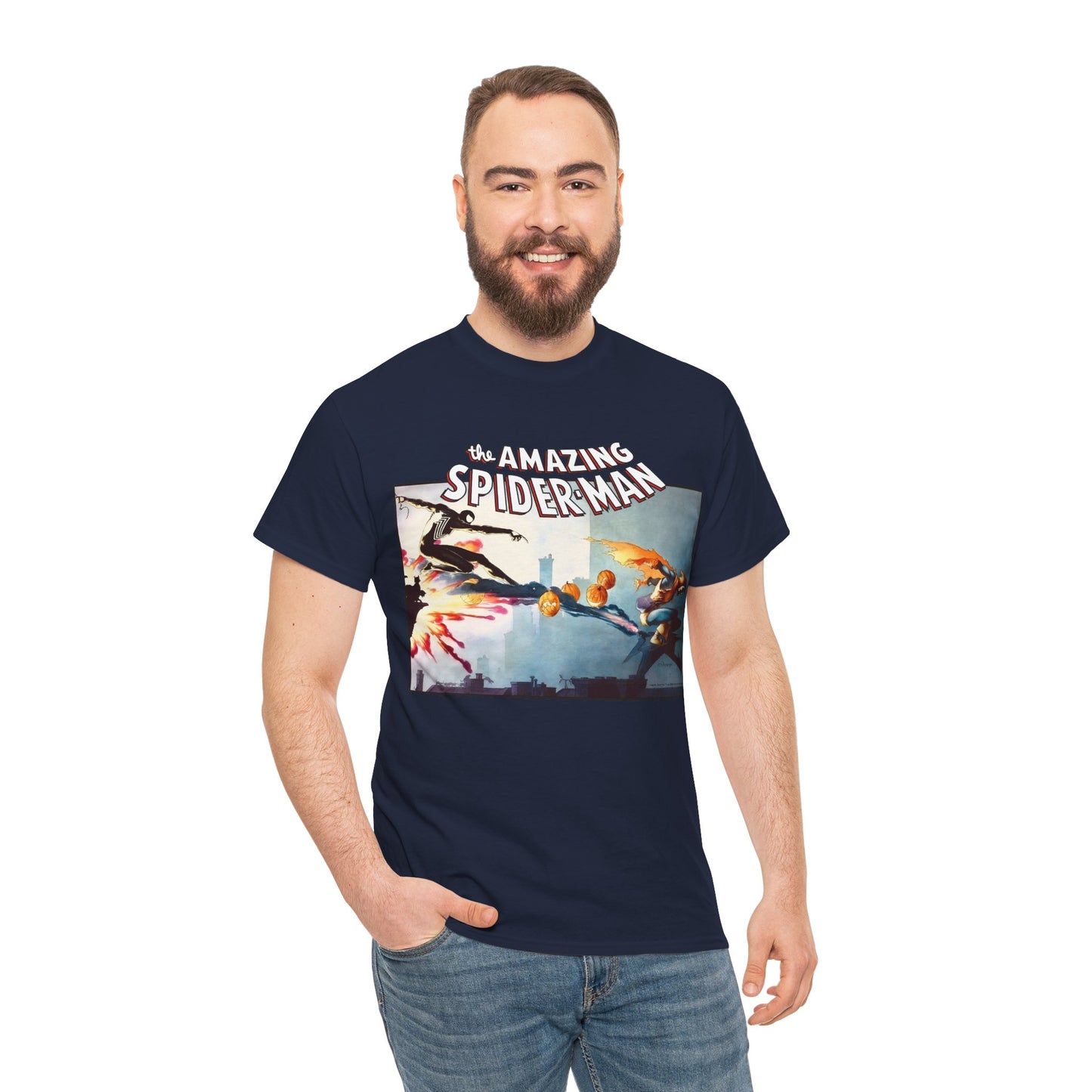 Amazing-Spiderman T-Shirt - Charles Vess Art - Vs Hobgoblin - Peter Parker - Marvel Comics
