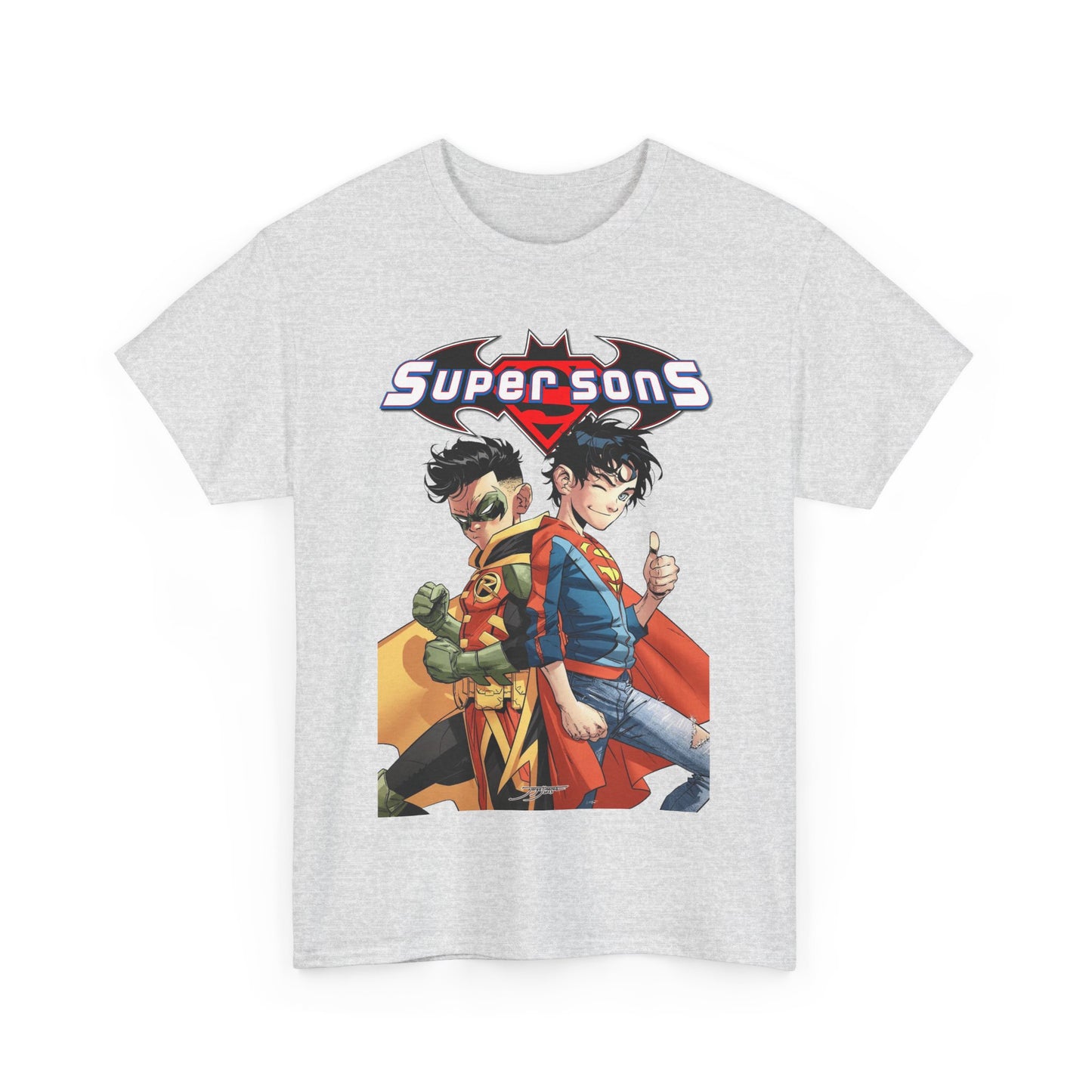 Super Sons T-Shirt - Jorge Jimenez Art - Superboy & Robin - Jon Kent & Damian Wayne - DC Comics - Sons of Superman & Batman