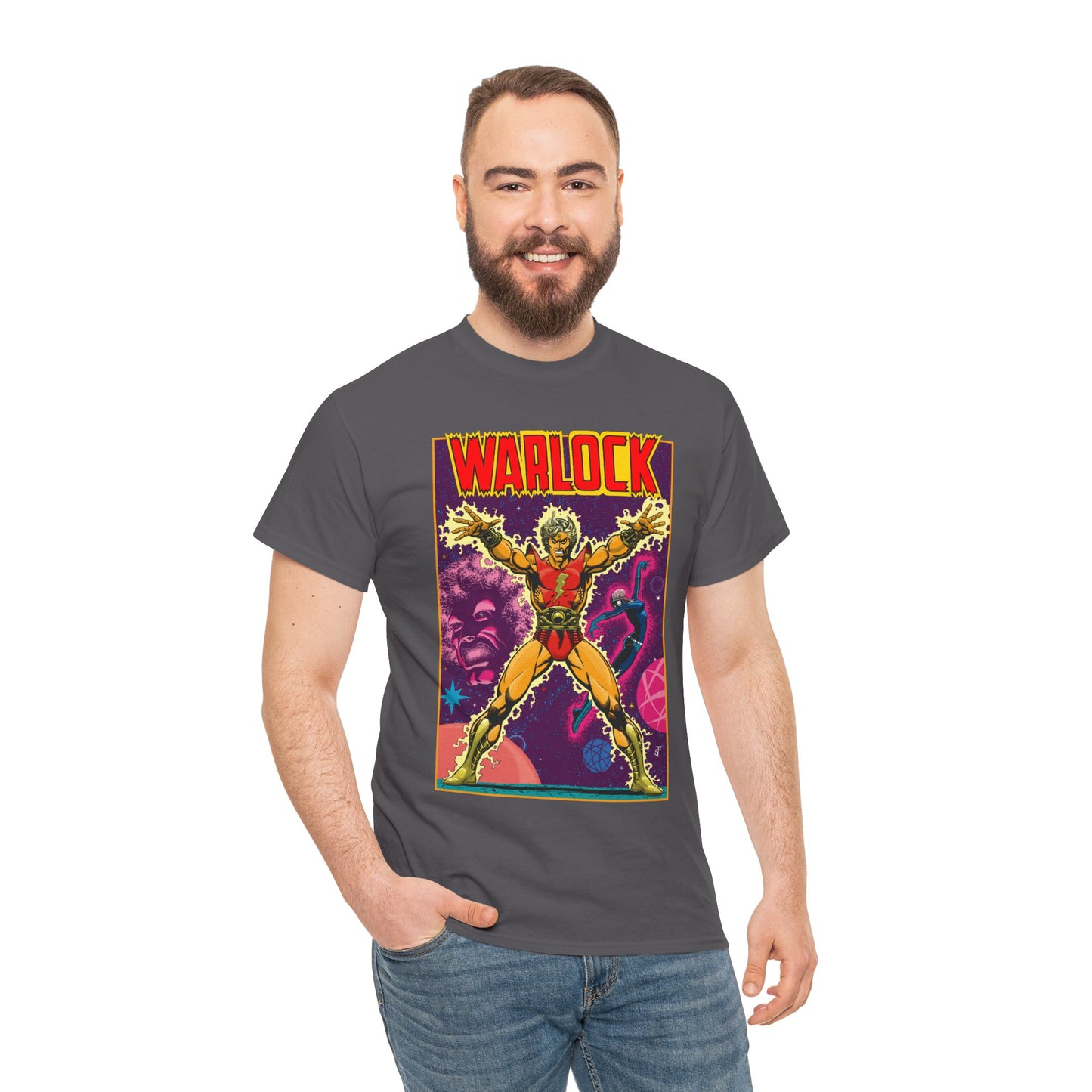 Adam Warlock T-Shirt - Jim Starlin Cover Art - Strange Tales #178 - Popular Marvel Comics Series - Cosmic Heroes