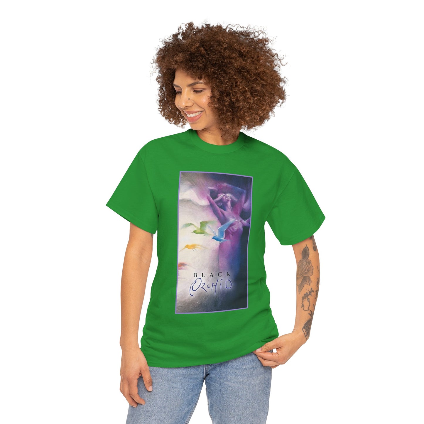 Black Orchid T-Shirt - Dave McKean Art - Susan Linden-Thorne - Neil Gaiman Story - DC Comics, Vertigo Comics