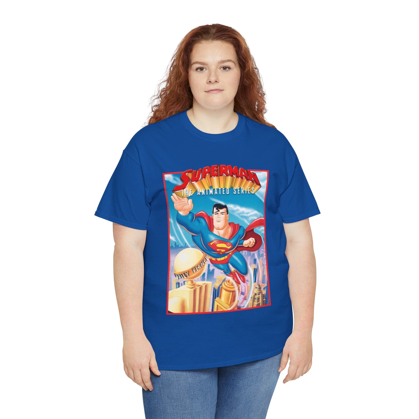 Superman The Animated Series T-Shirt - DC Comics - WB Cartoon 1990s - Metropolis - Man of Steel - Daily Planet