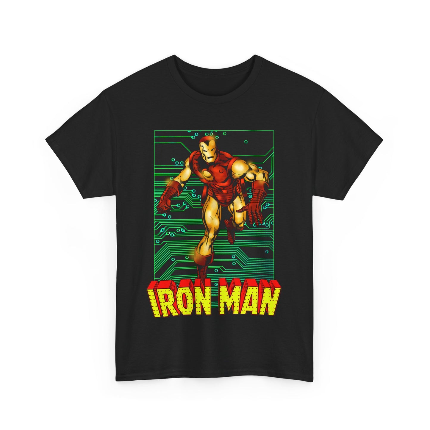 Iron Man T-Shirt - John Byrne Art - Tony Stark, Stark Industries - Avengers Member & Leader - Marvel Comics Armored Hero