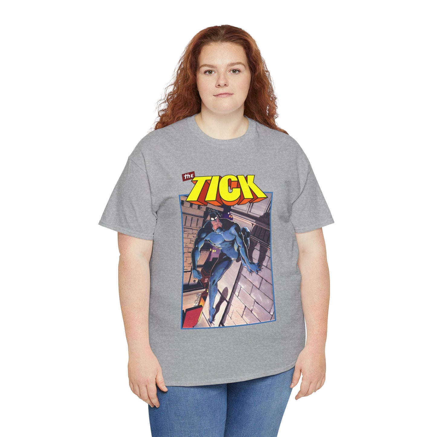 The Tick T-Shirt - Ben Edlund Creation - Popular 1980s Superhero
