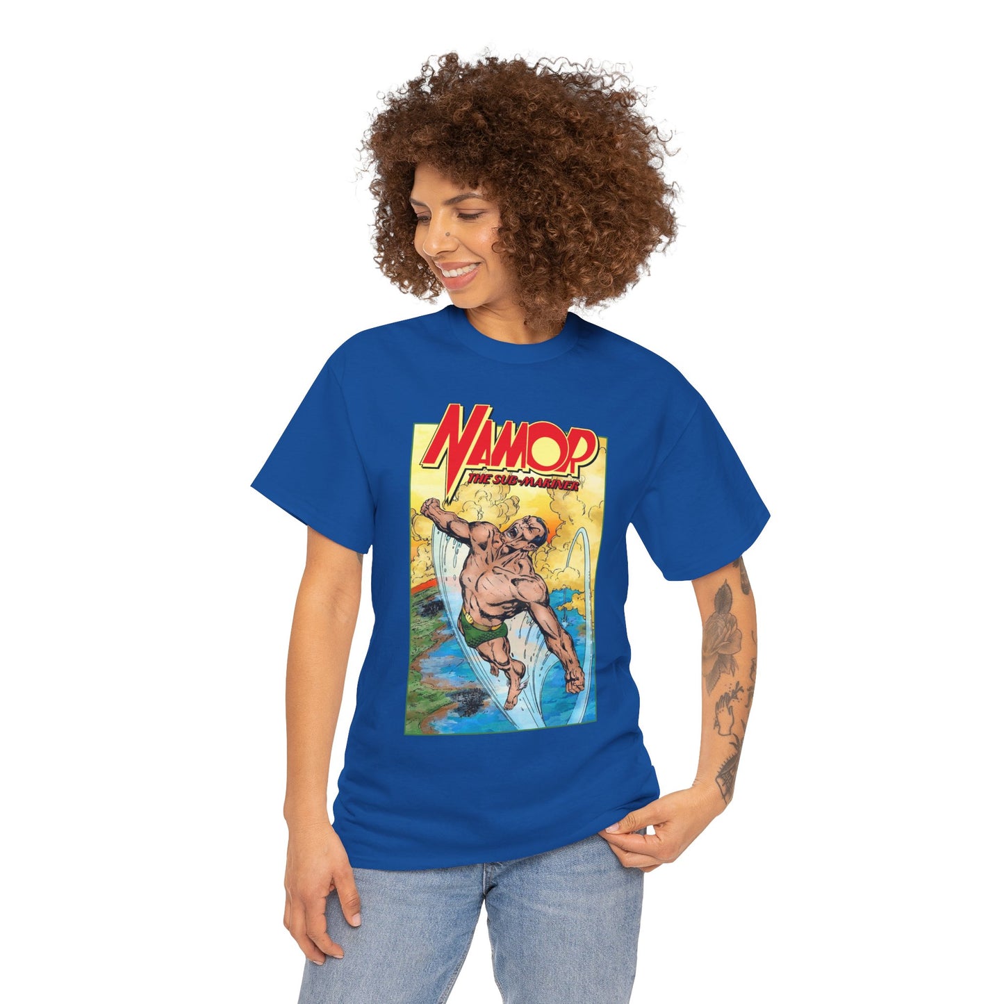Namor T-Shirt - John Byrne Art - The Sub-Mariner - Marvel Comics 1980s Series - King of Atlantis