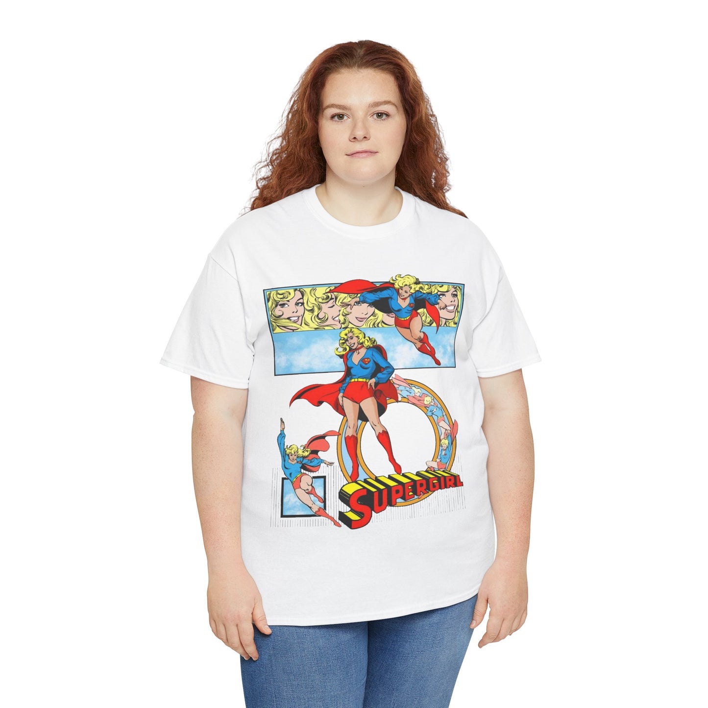 Supergirl T-Shirt - Krypton, Superman, Kara, Kandor - DC Comics - 1980s Art - Style Guide - Superman's Cousin