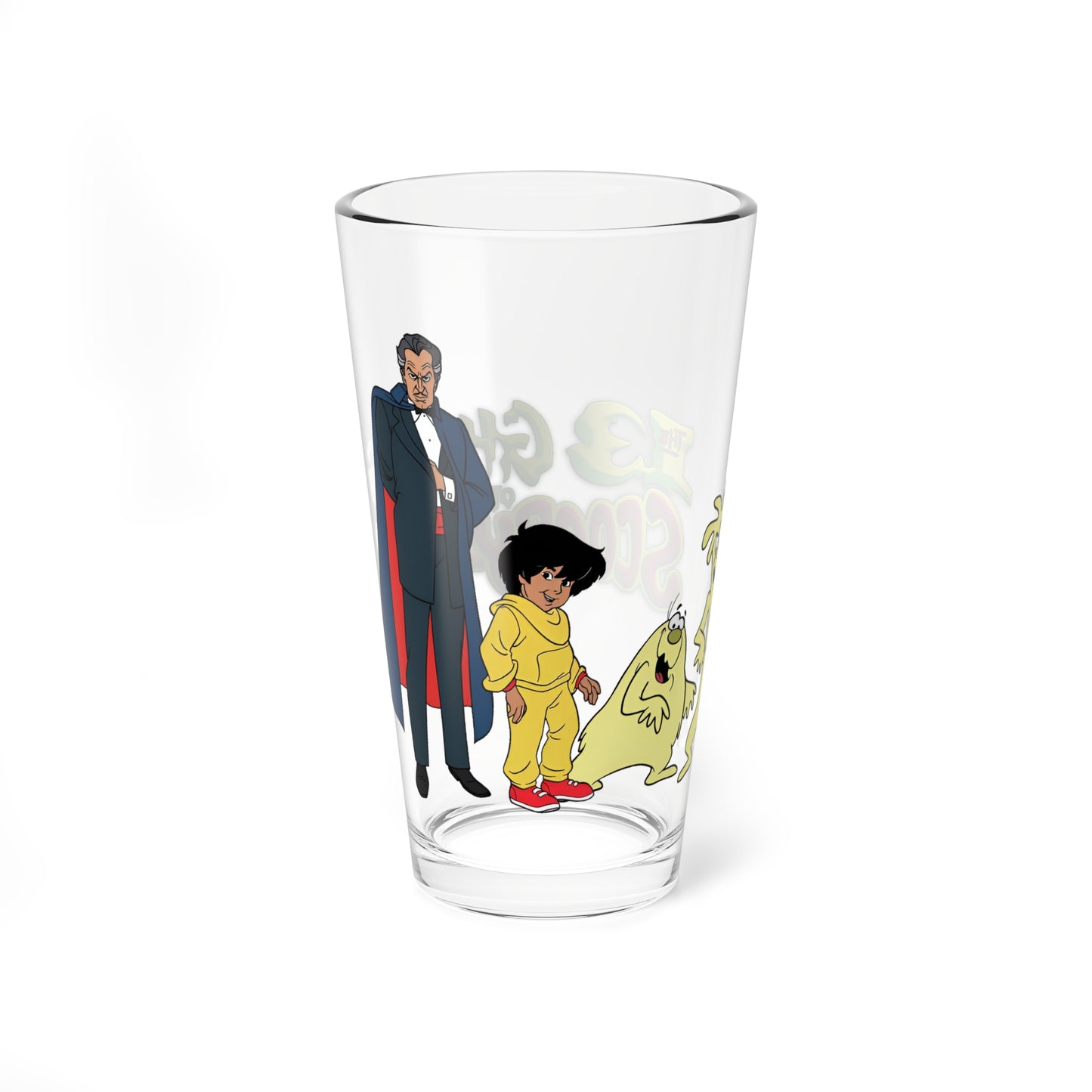 13 Ghosts of Scooby Doo Pint Glass, 16oz - Vincent Van Ghoul, Weerd, Bogel - 1980s Hanna-Barbera Saturday Morning Cartoon