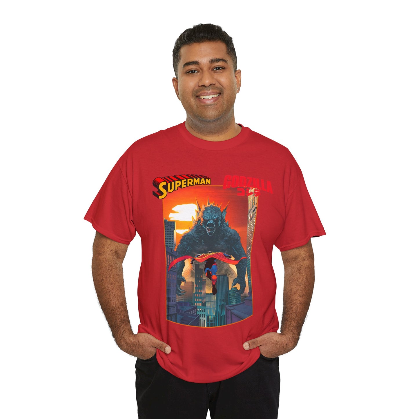 Superman Vs Godzilla T-Shirt - DC Comics - Man of Steel Vs the King of the Monsters