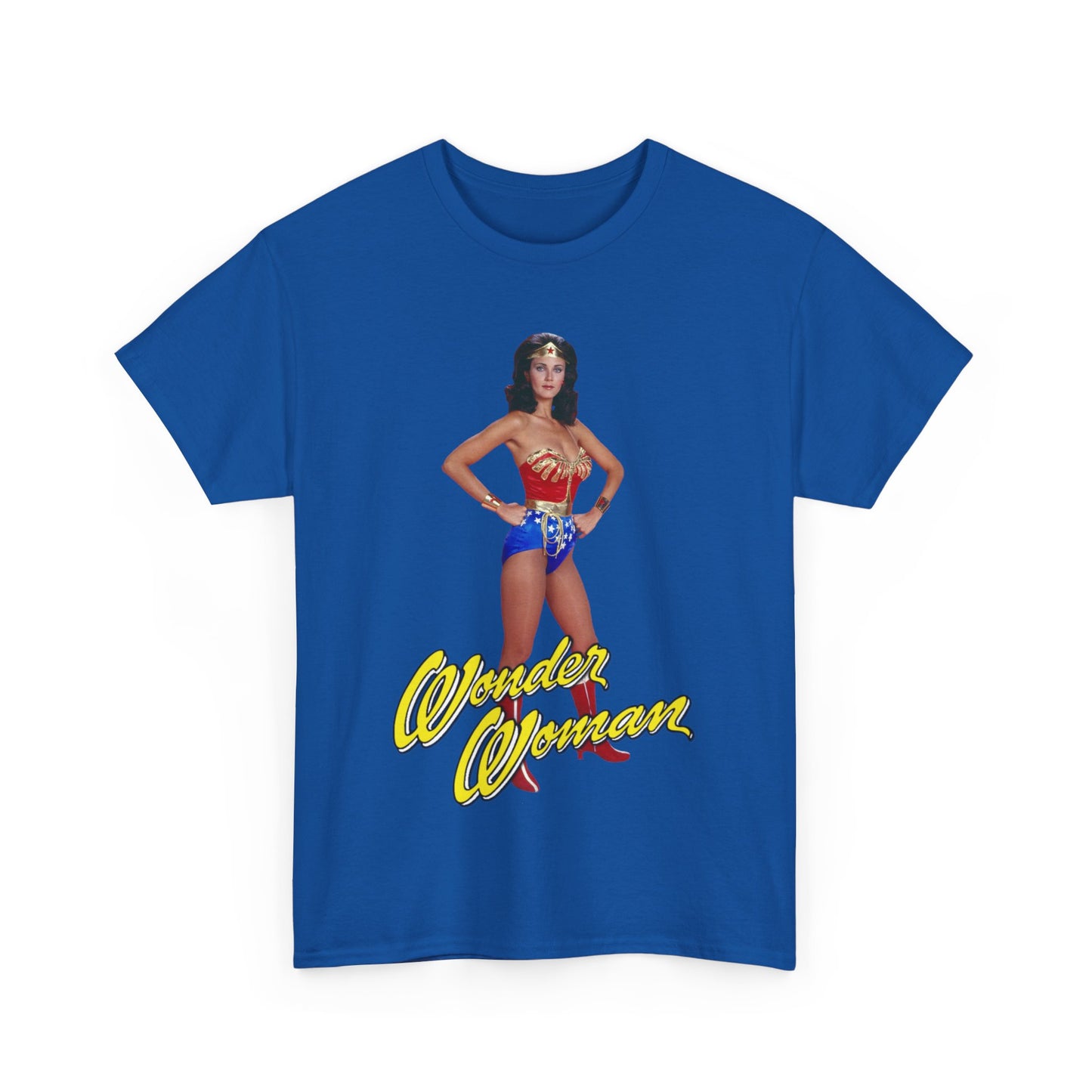 Wonder Woman T-Shirt - Lynda Carter - Popular 1970s CBS TV Show - DC Comics Character - Diana Prince, Paradise Island