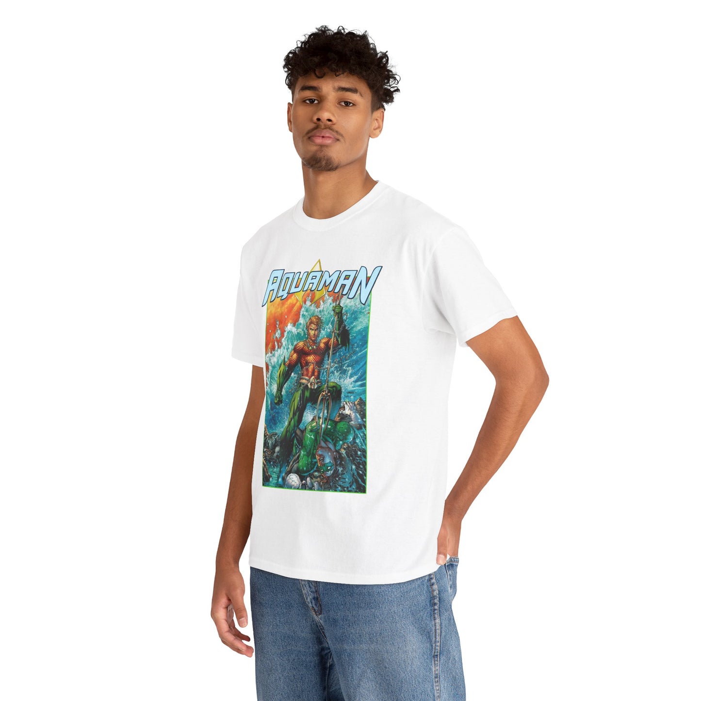 Aquaman T-Shirt - Jim Lee Art - DC New 52 - Arthur Curry, King of Atlantis - DC Comics
