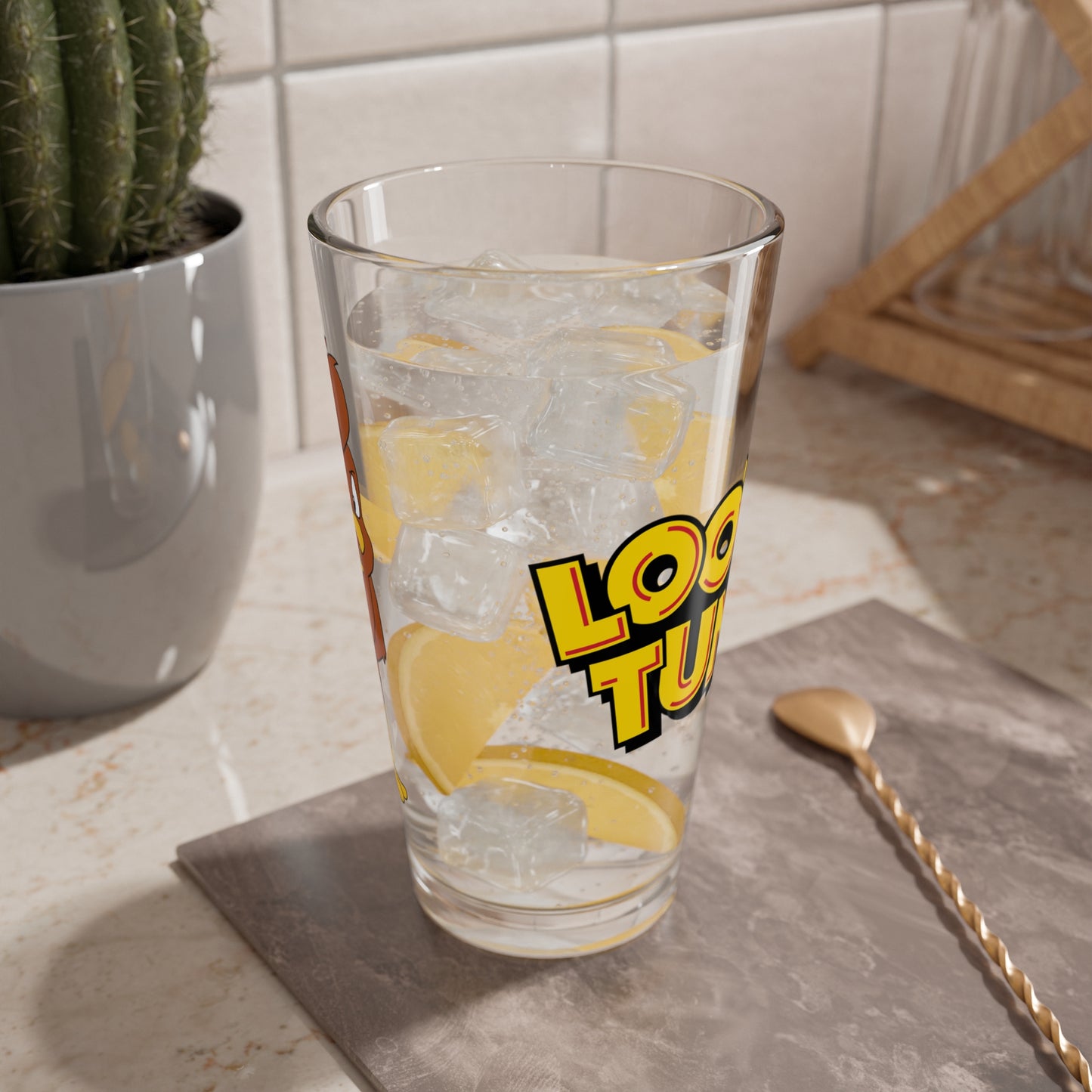 Henery Hawk Pint Glass, 16oz - Looney Tunes Character - Foghorn Leghorn Nemesis - Adorable Character - WB