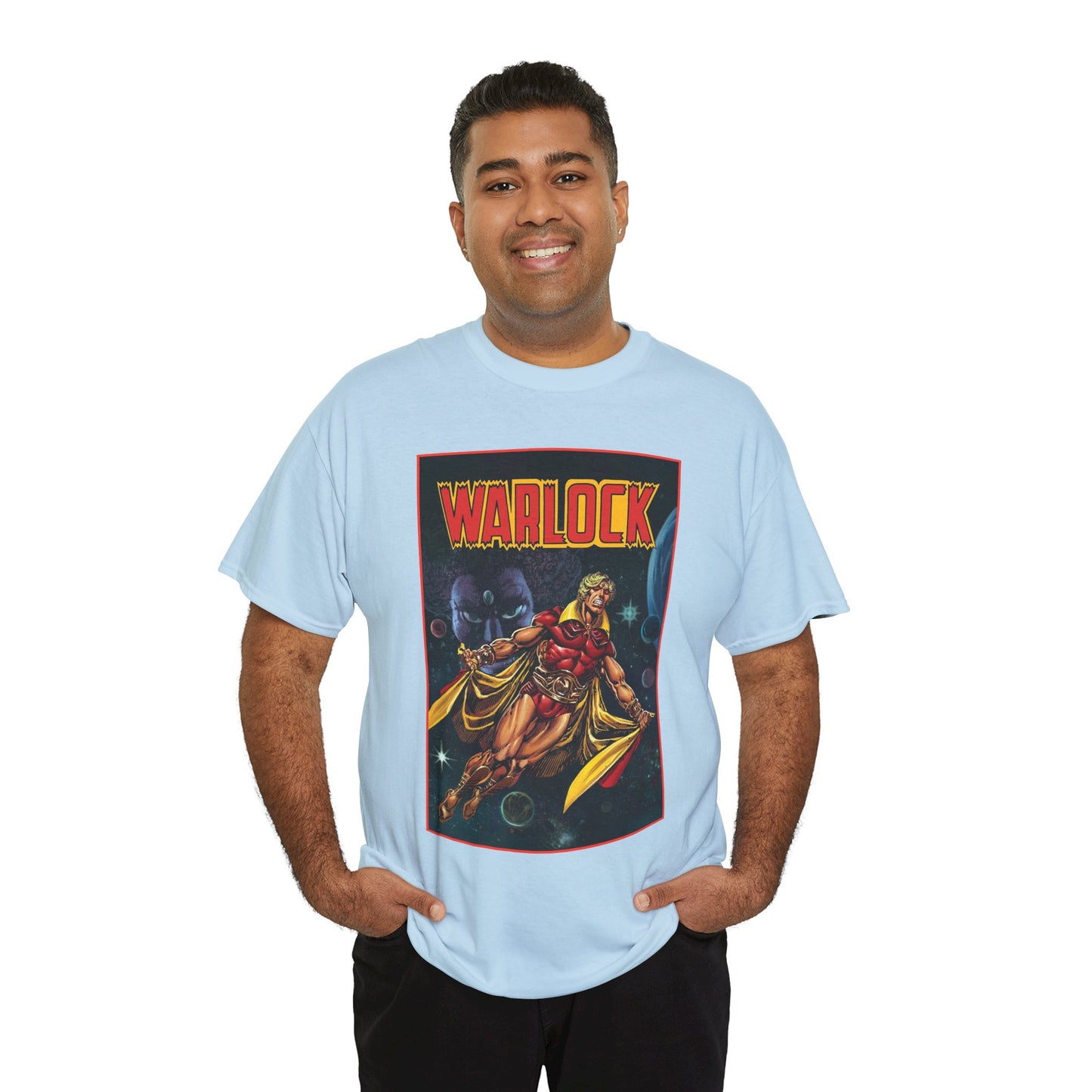 Warlock T-Shirt - Jim Starlin Art - Marvel Comics - Cosmic Superhero - The Enclave - Him