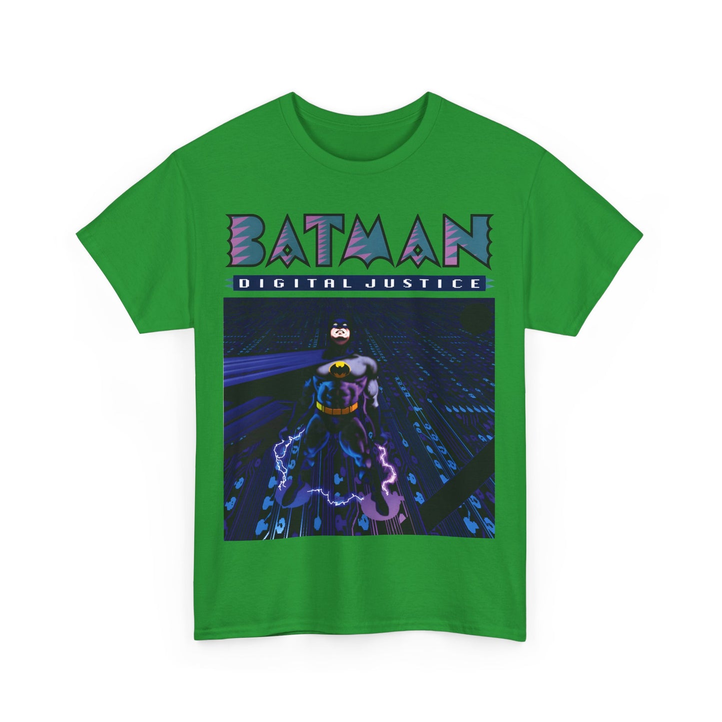 Batman Digital Justice T-Shirt - Pepe Moreno Computer Generated Art - Graphic Novel - Gotham City, Bruce Wayne - DC Comics