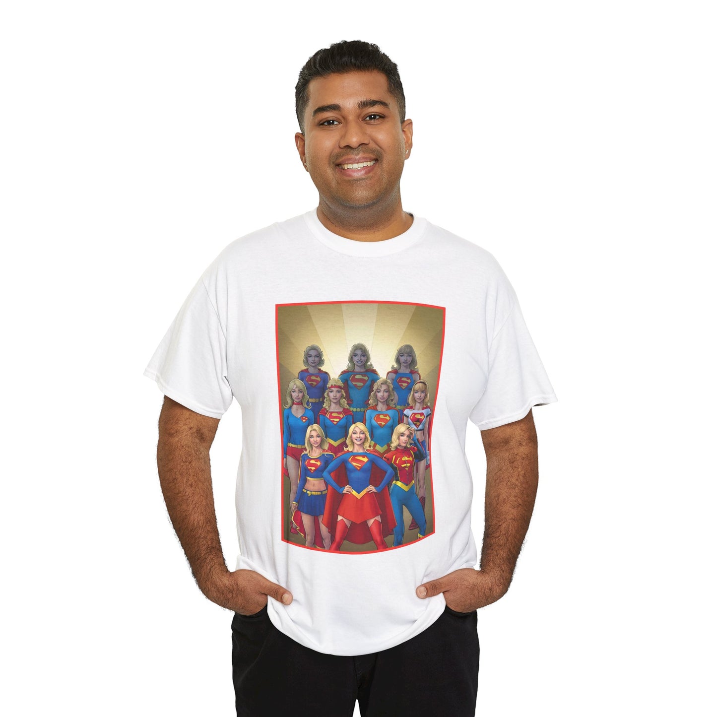 Supergirl Through the Ages T-Shirt - Nicola Scott Art - Kara from Kandor, Superman's Cousin, Linda Danvers - Survivor from Krypton - DC Comics