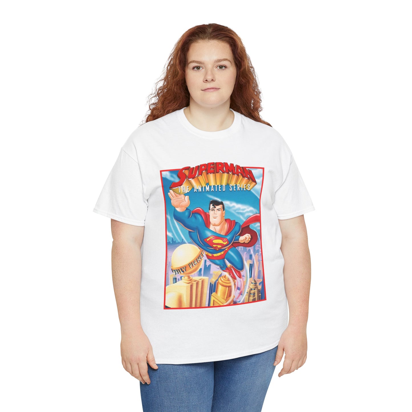 Superman The Animated Series T-Shirt - DC Comics - WB Cartoon 1990s - Metropolis - Man of Steel - Daily Planet