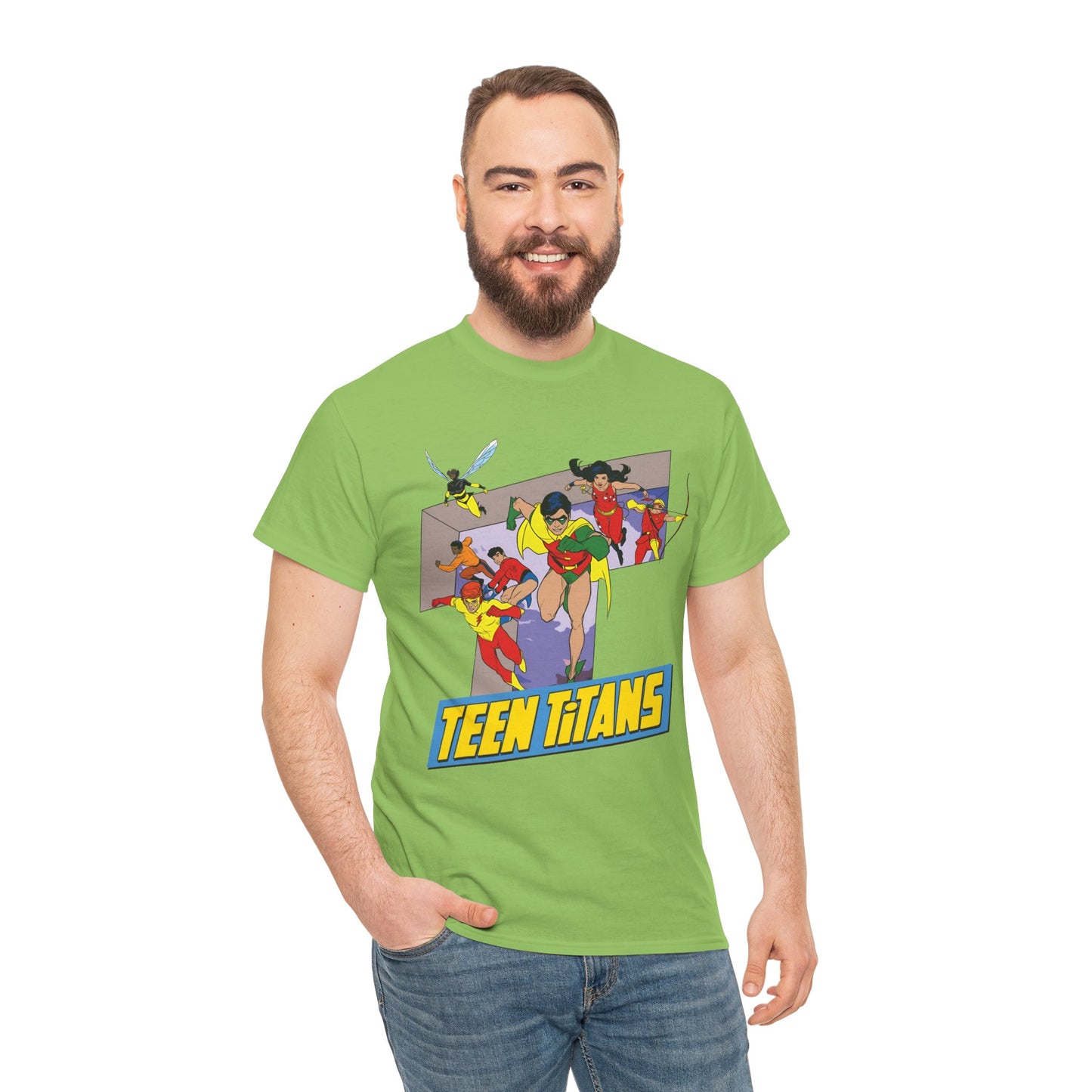 Teen Titans T-Shirt - Robin, Wonder Girl, Kid Flash, Speedy, Bumblebee, Mal, Aqualad - DC Comics
