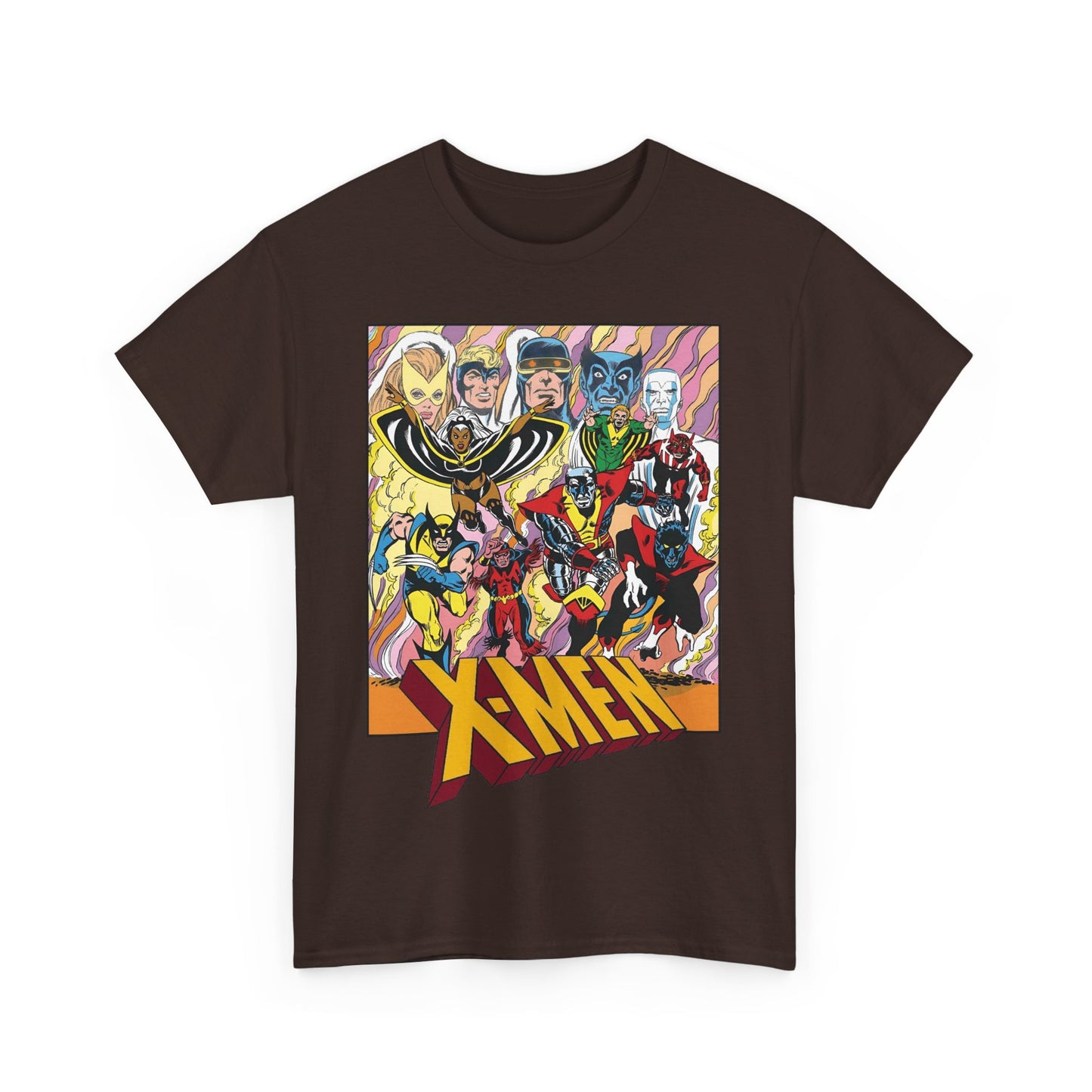 Uncanny X-Men T-Shirt - Dave Cockrum Art - Cyclops, Nightcrawler, Storm, Wolverine, Thunderbird - Marvel Comics