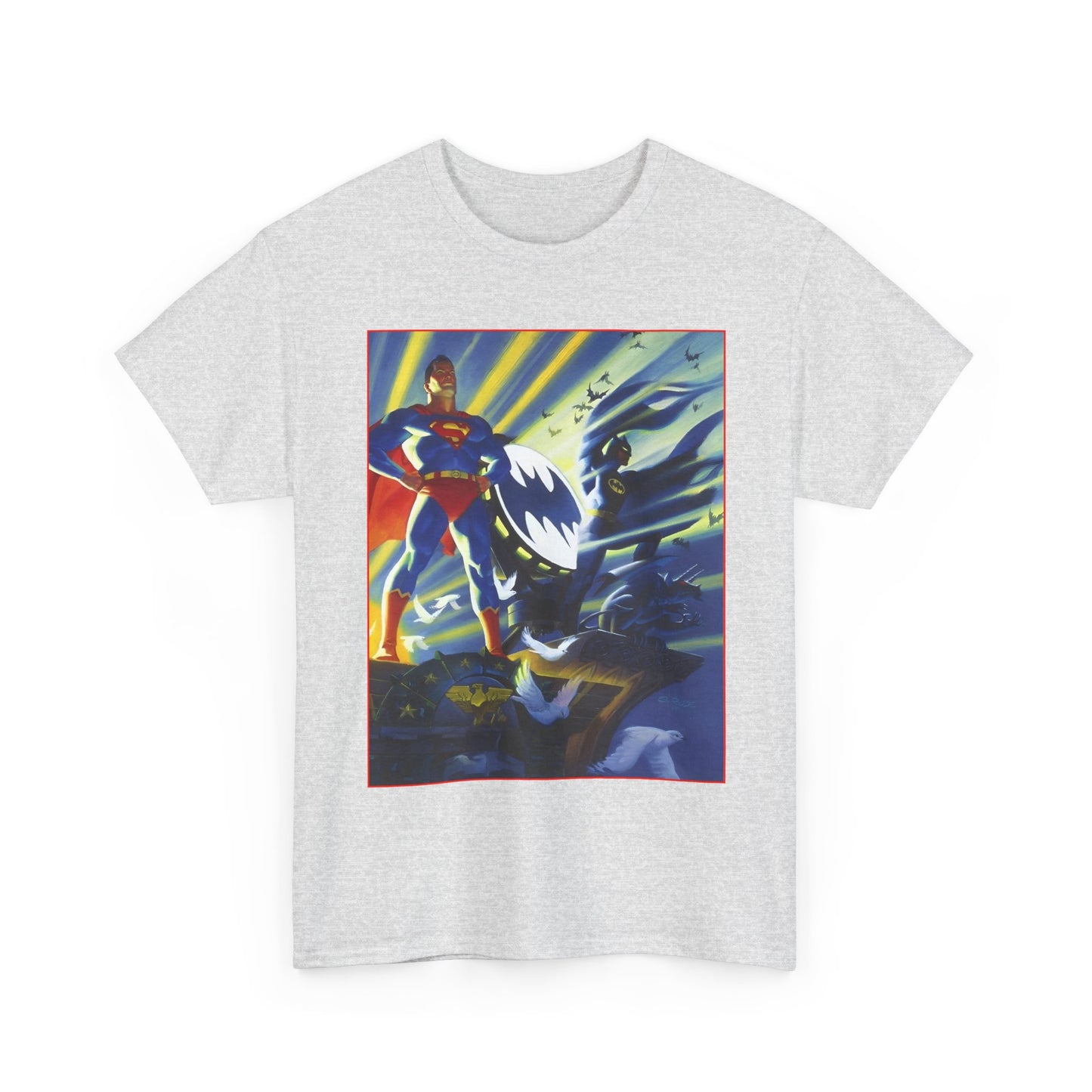 Superman & Batman T-Shirt - Steve Rude Art - The Dark Knight Detective & The Man of Steel - World's Finest - DC Comics