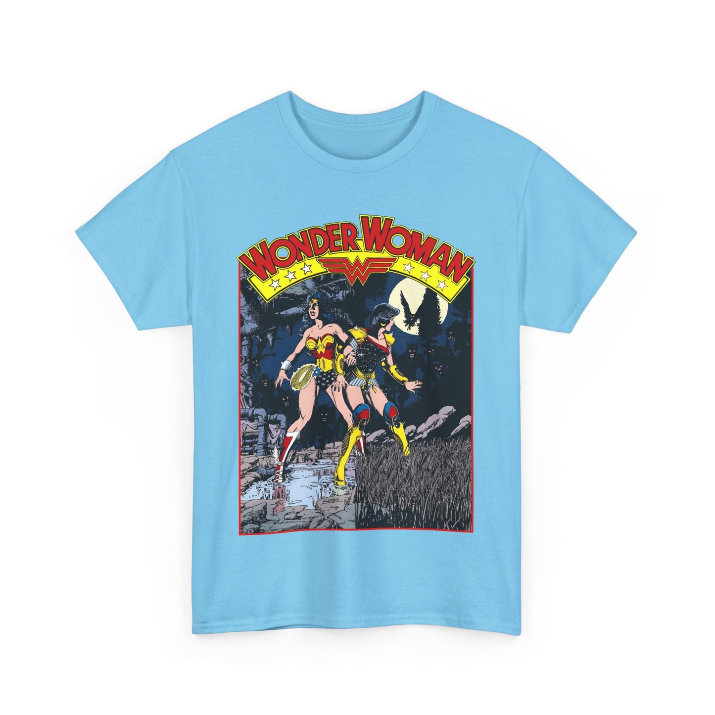 Wonder Woman & Troia T-Shirt - George Perez Art - Wonder Girl, Donna Troy - Themyscira, Paradise Island - DC Comics