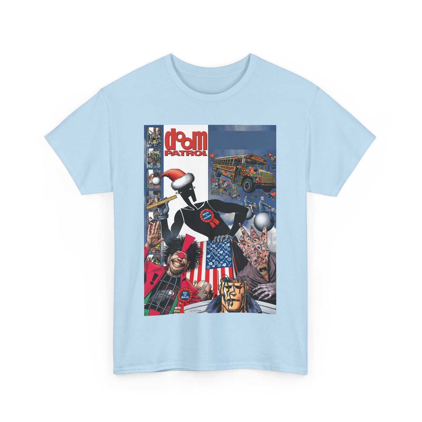 Doom Patrol T-Shirt - Brian Bolland Art - Mr Nobody For President - DC Comics/Vertigo Cover Artwork