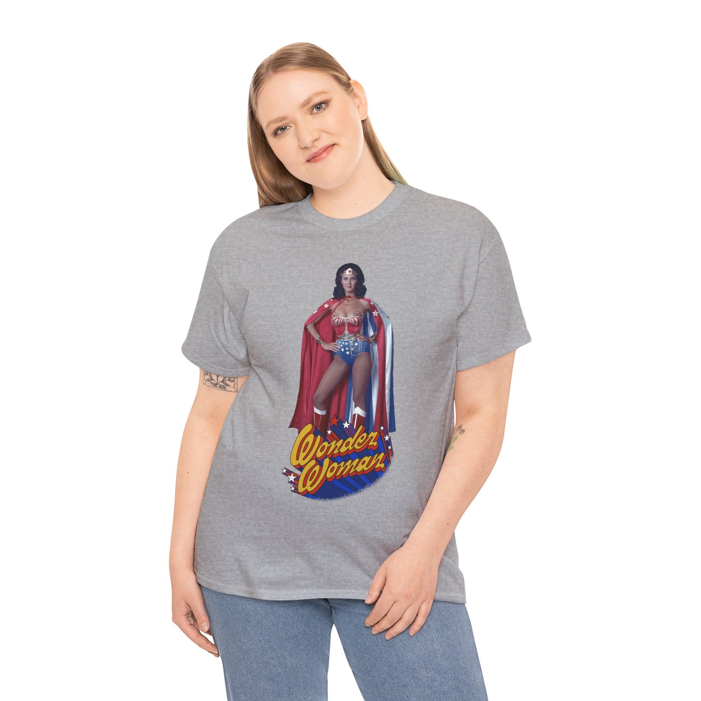 Wonder Woman T-Shirt - Lynda Carter - DC Comics - 1970s CBS TV Show - Amazons from Paradise Island
