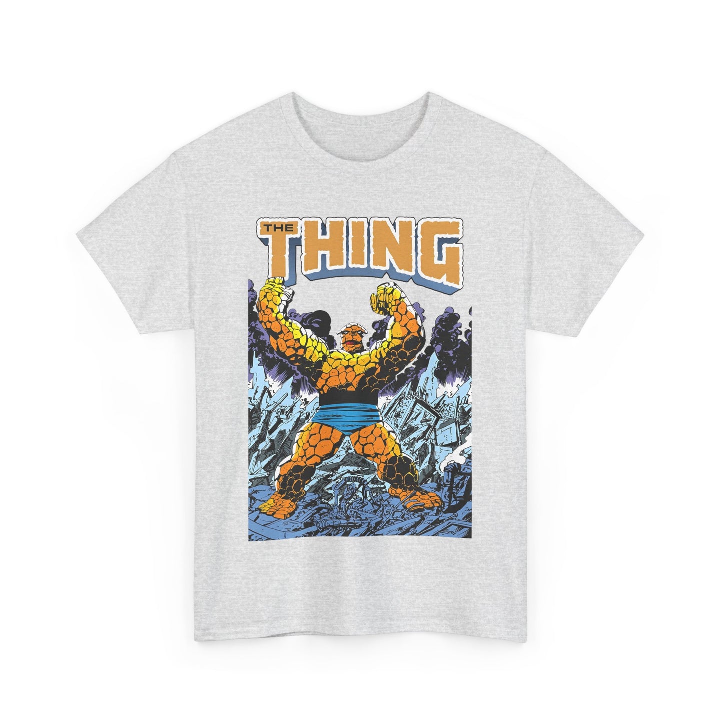 The Thing T-Shirt - John Byrne Art - Member of the Fantastic Four - Marvel Comics 1980s - Ben Grimm