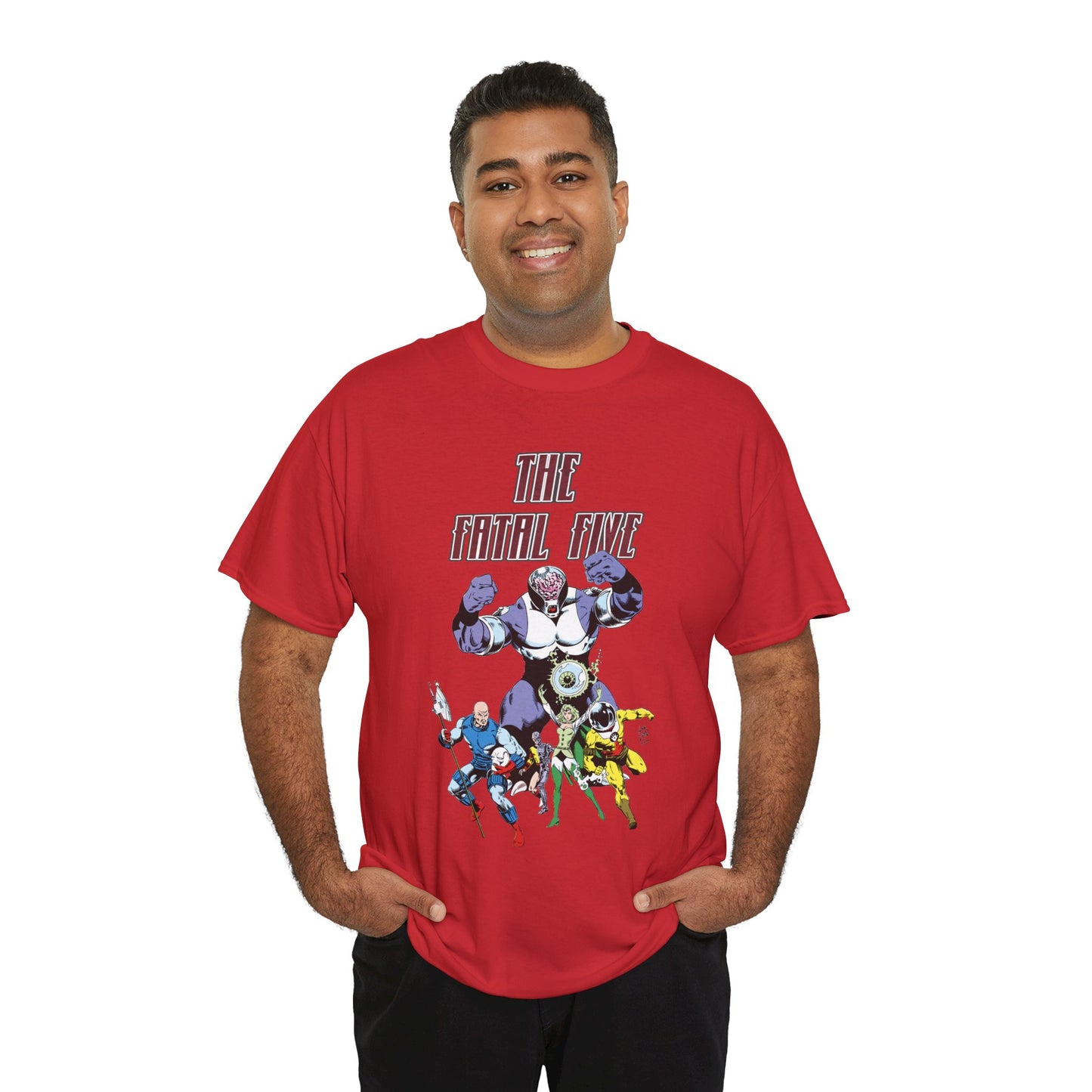 Fatal Five T-Shirt - Legion of Super-Heroes Villains - DC Comics LOSH - Validus, Emerald Empress