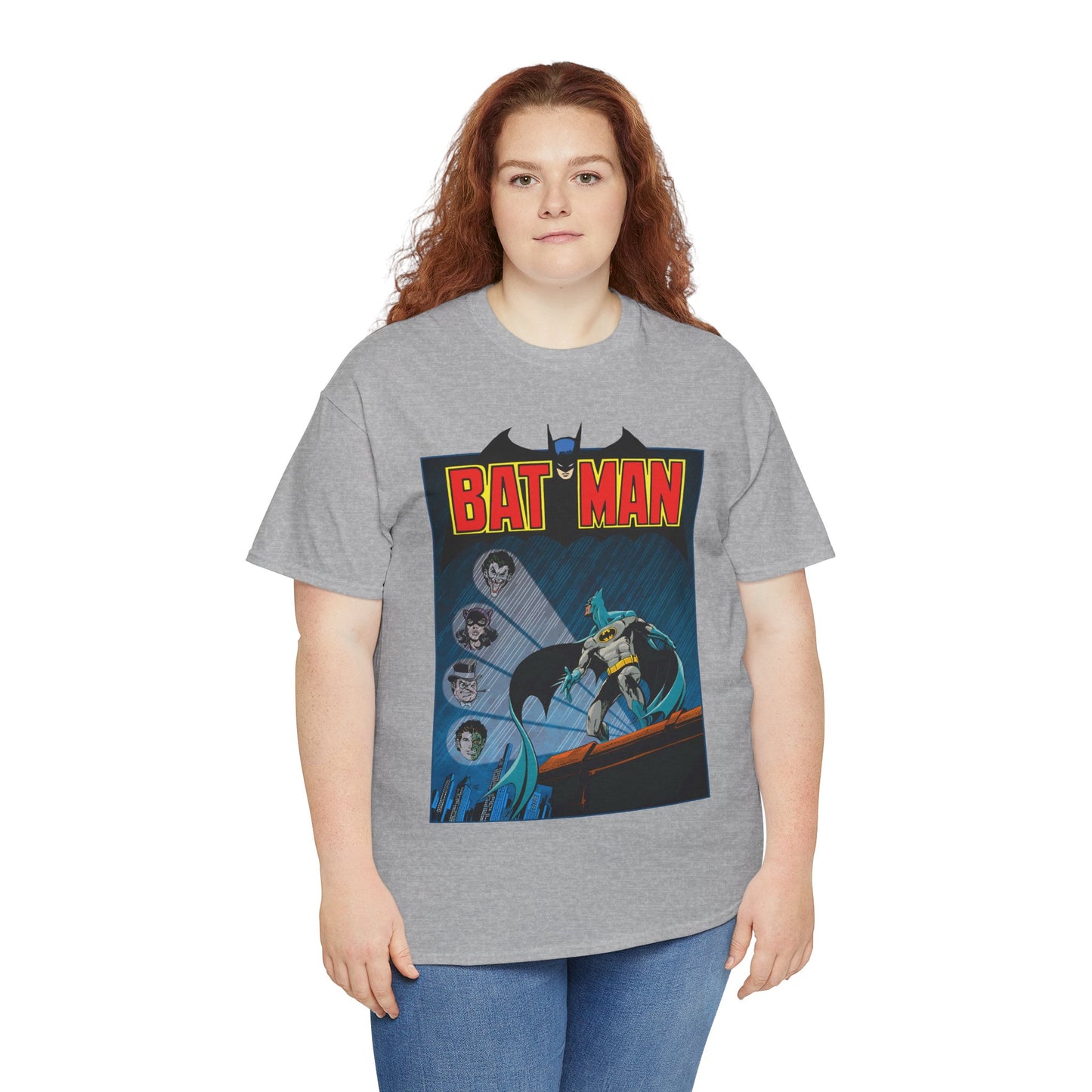 Batman T-Shirt - DC Comics - Catwoman, Joker, Two-Face, Penguin - Bronze Age Art - Gotham City
