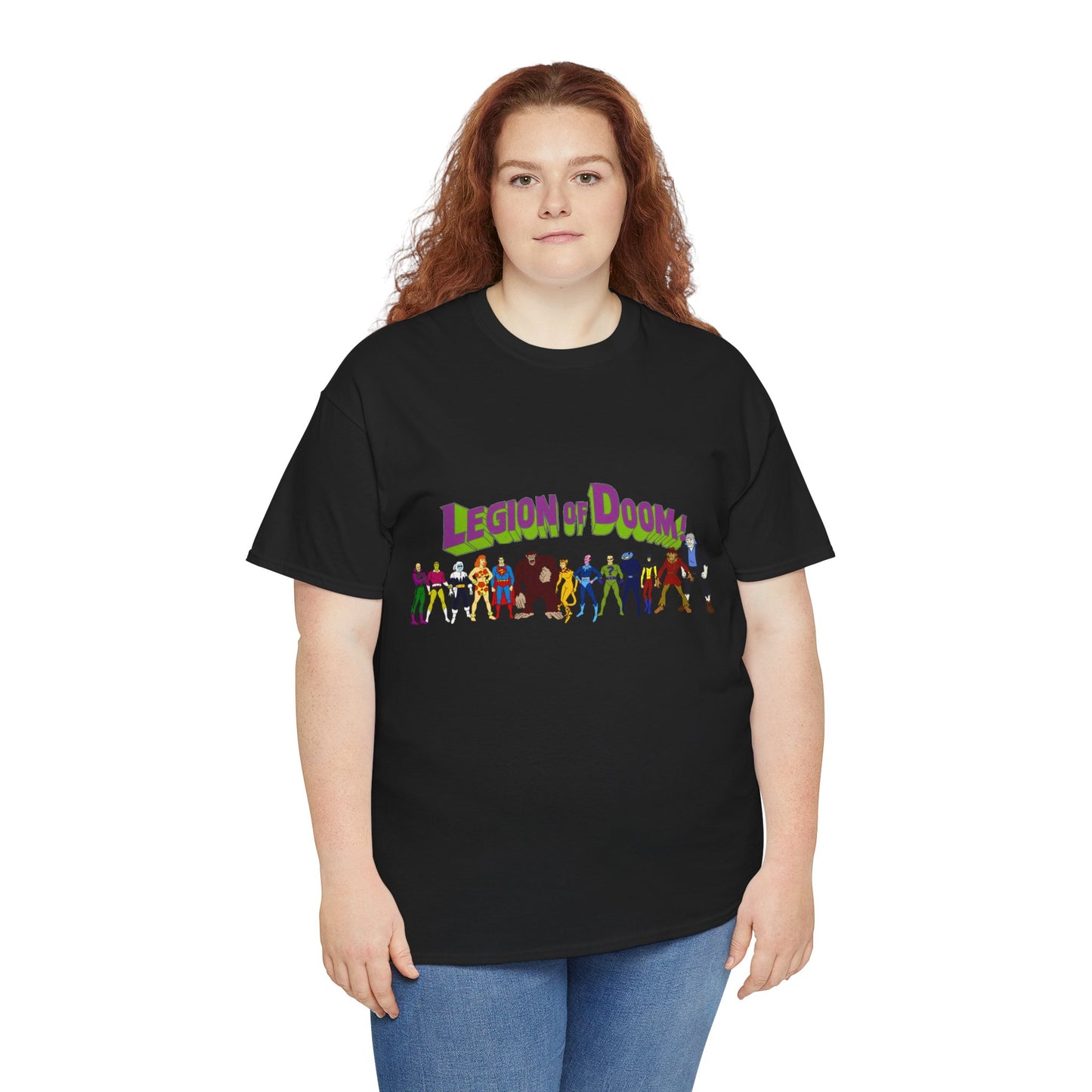 Legion of Doom T-Shirt - Super Friends Villains - Lex Luthor, Giganta, Scarecrow, Grodd, Brainiac, Riddler, Sinestro, Cheetah - Hanna-Barbera Cartoon - Challenge of the Super Friends