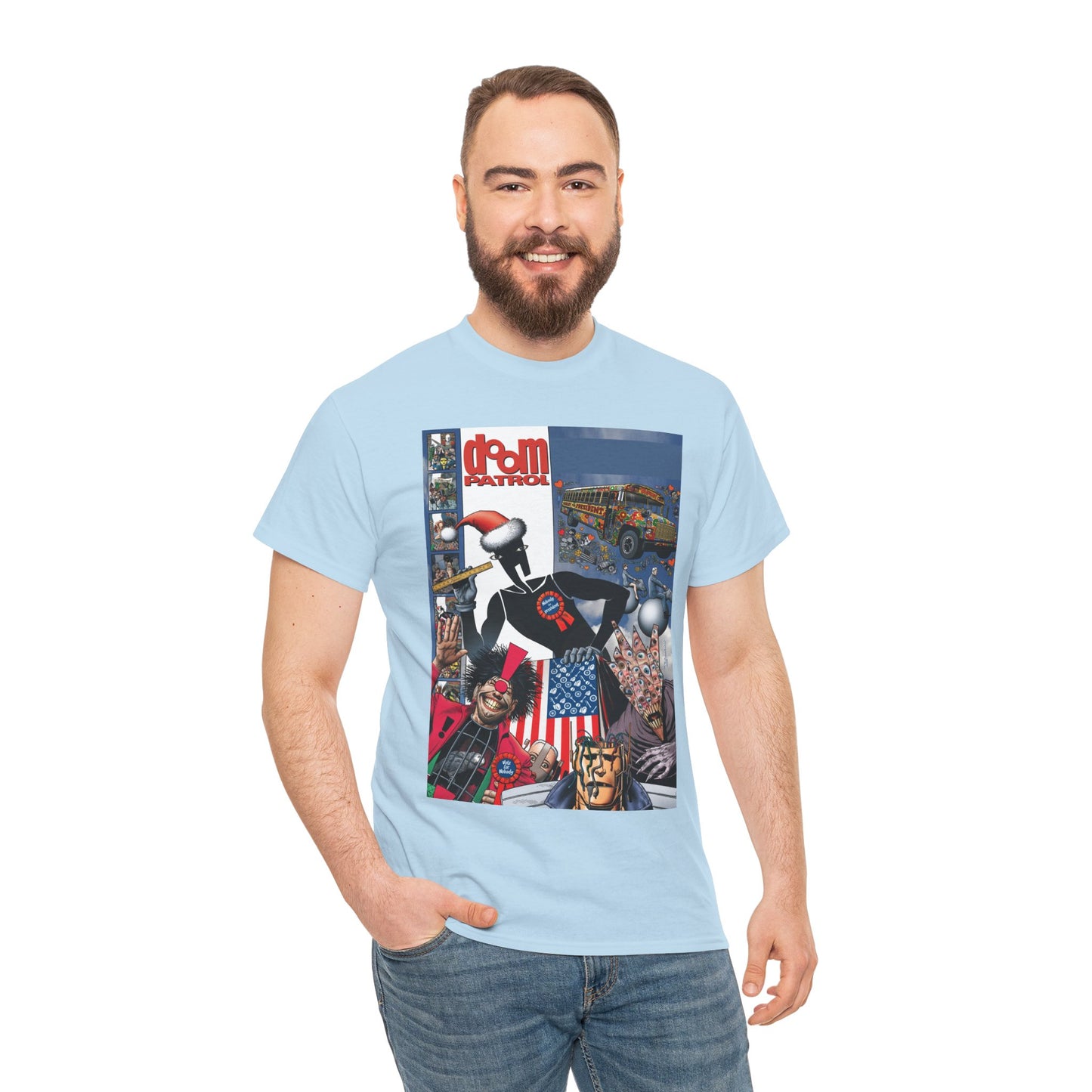 Doom Patrol T-Shirt - Brian Bolland Art - Mr Nobody For President - DC Comics/Vertigo Cover Artwork