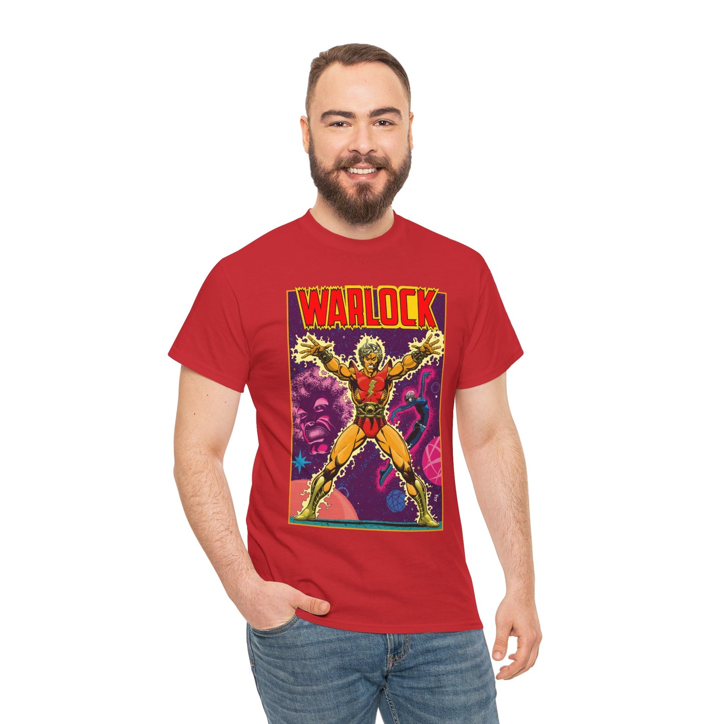 Adam Warlock T-Shirt - Jim Starlin Cover Art - Strange Tales #178 - Popular Marvel Comics Series - Cosmic Heroes