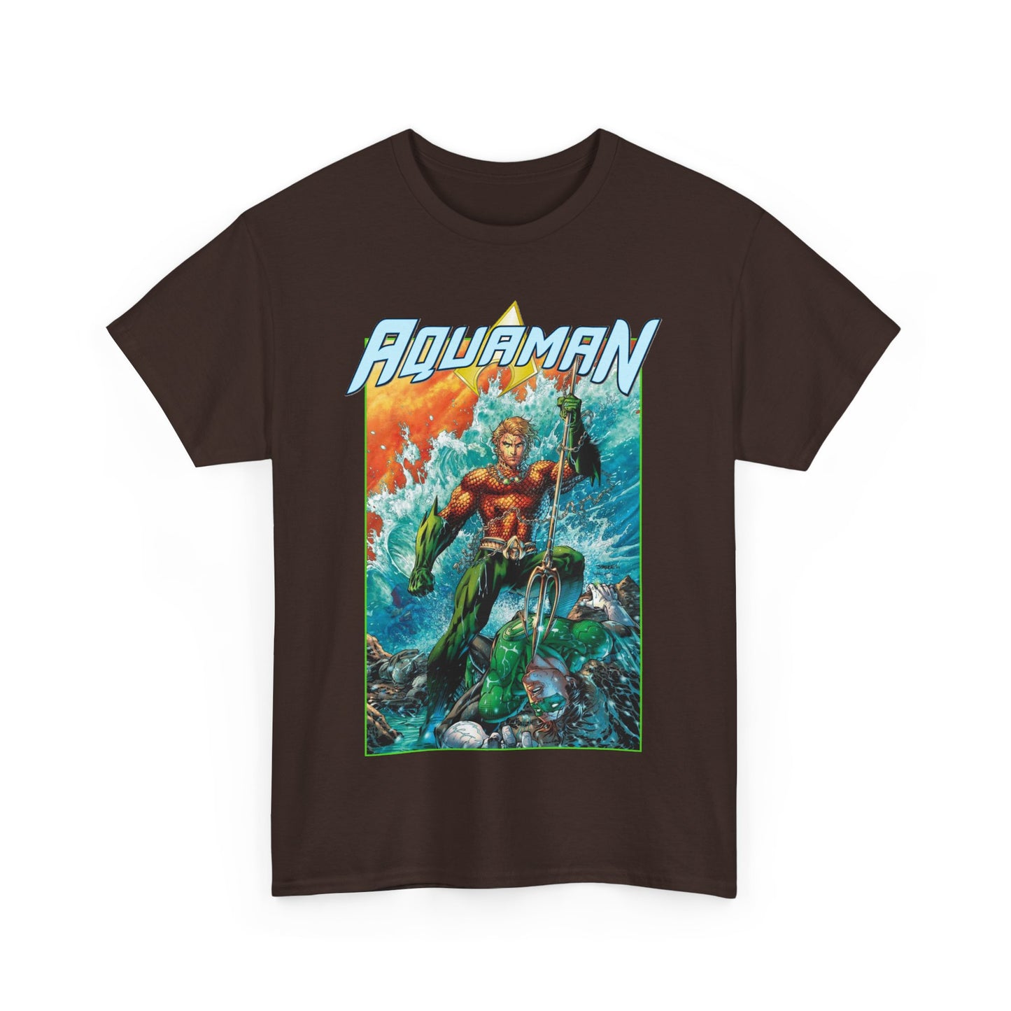 Aquaman T-Shirt - Jim Lee Art - DC New 52 - Arthur Curry, King of Atlantis - DC Comics