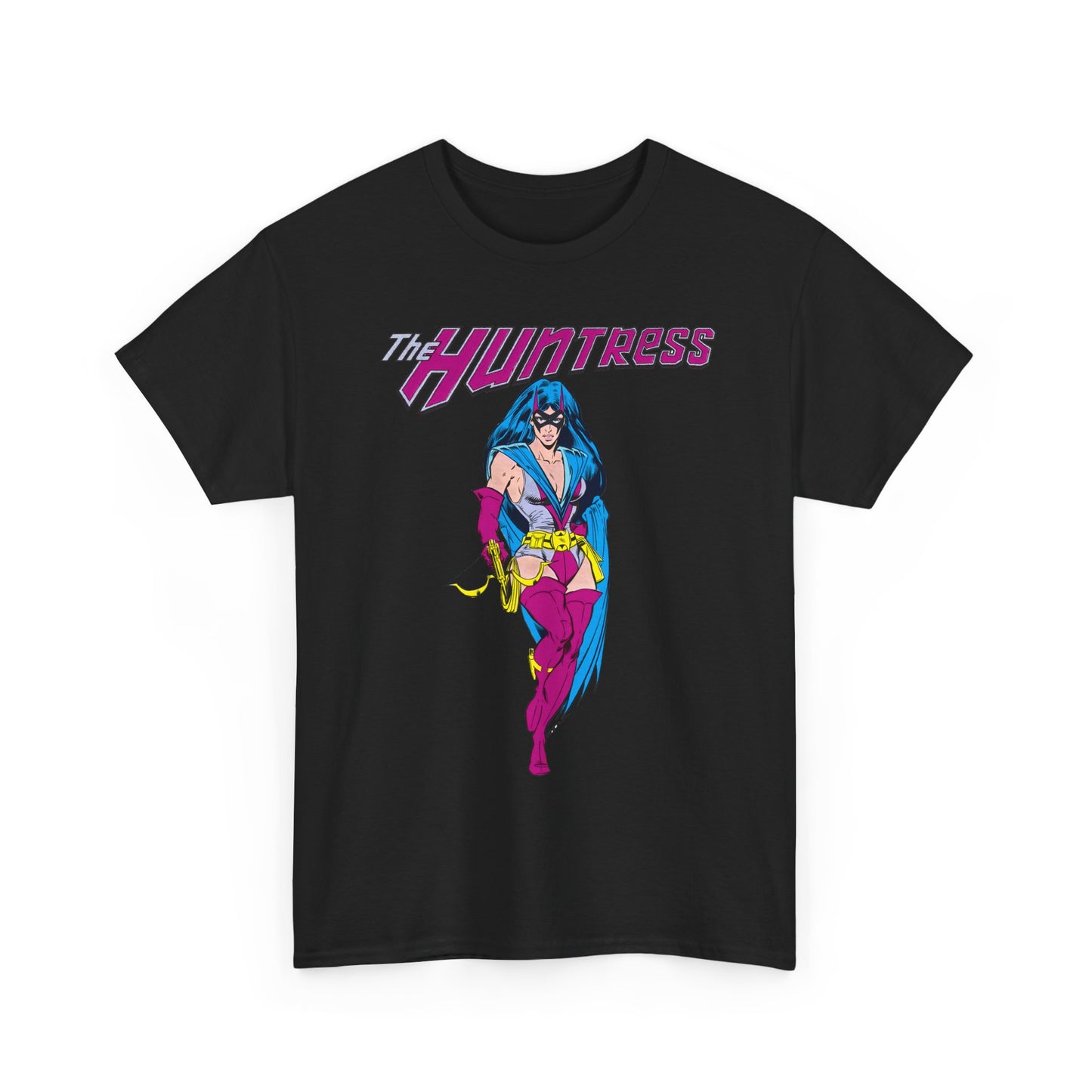 Huntress T-Shirt - Joe Staton Art - Helena Wayne, Daughter of Earth 2 Batman & Catwoman - Pre-Crisis JSA Member - DC Comics