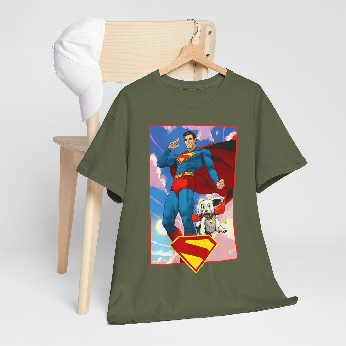 Superman & Krypto T-Shirt - DC Comics - New James Gunn Movie 2025 - Dan Mora Art - Man of Steel