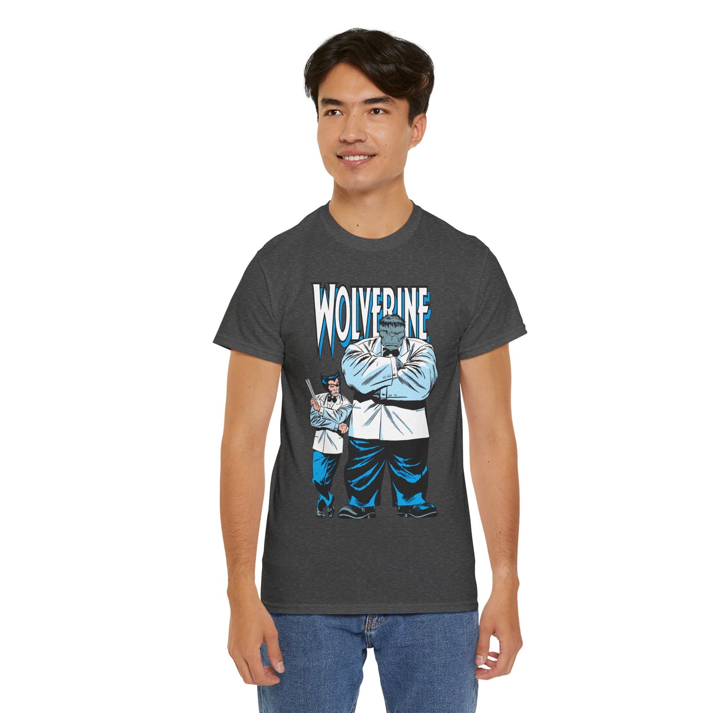 Wolverine & Hulk T-Shirt - Patch & Joe Fix-It - John Buscema Art - Logan in Madripoor - X-Men Character in Solo Adventure - Marvel Comics