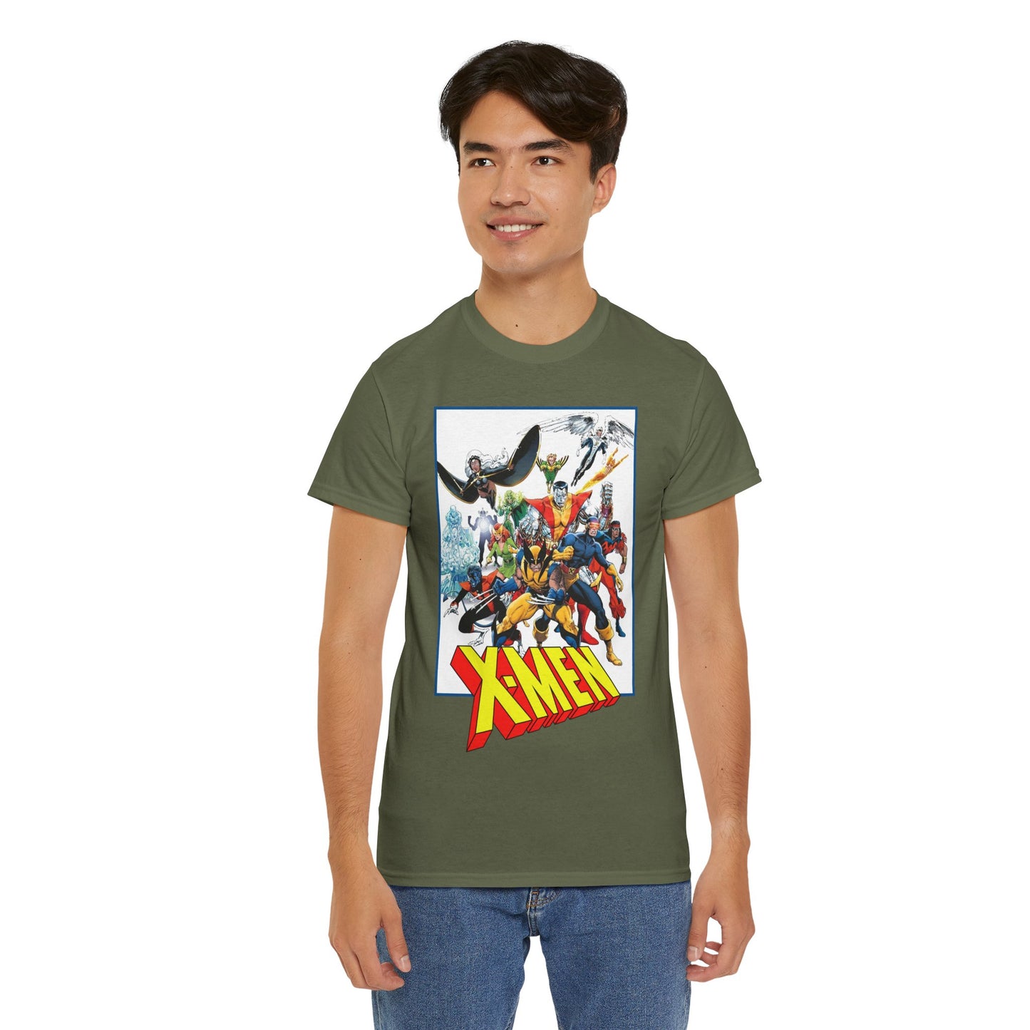 X-Men T-Shirt - Classic Arthur Adams Art - Marvel Comics - Wolverine, Colossus, Storm, Cyclops, Nightcrawler, Iceman
